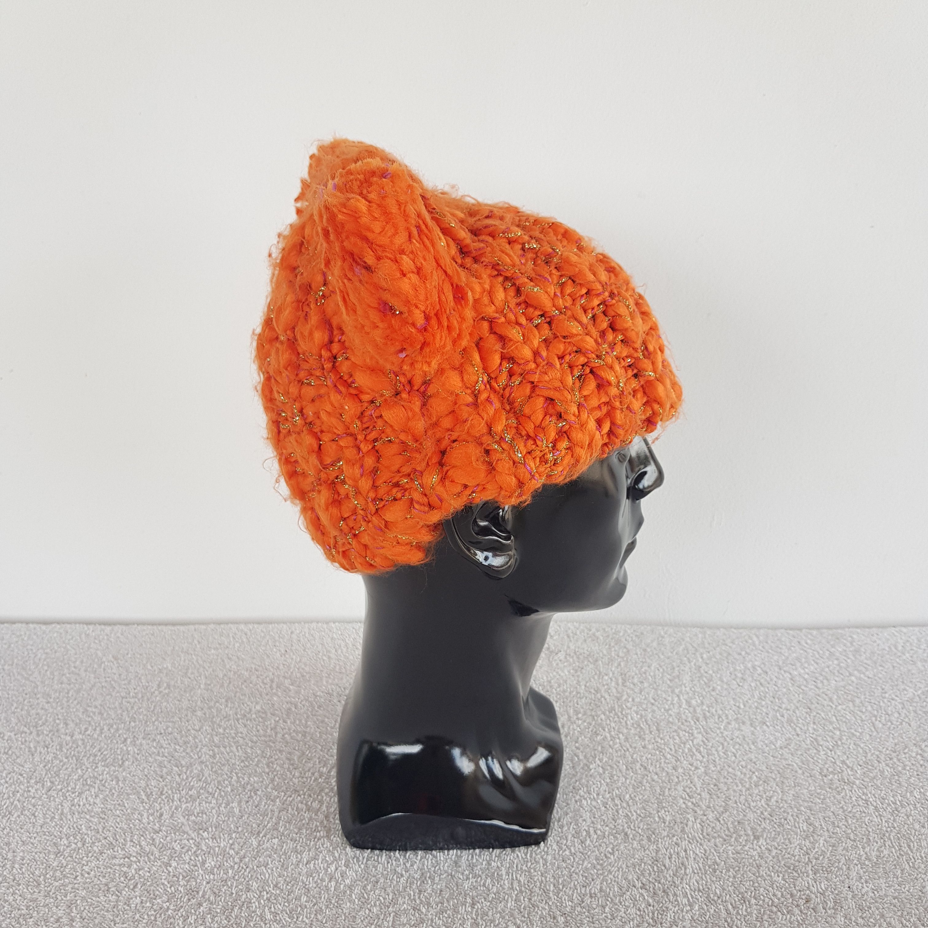 Japanese Brand × Vintage Unknown Japanese Beanie Pom Pom Cap Knitted Jose Wong Hats Size ONE SIZE - 4 Thumbnail