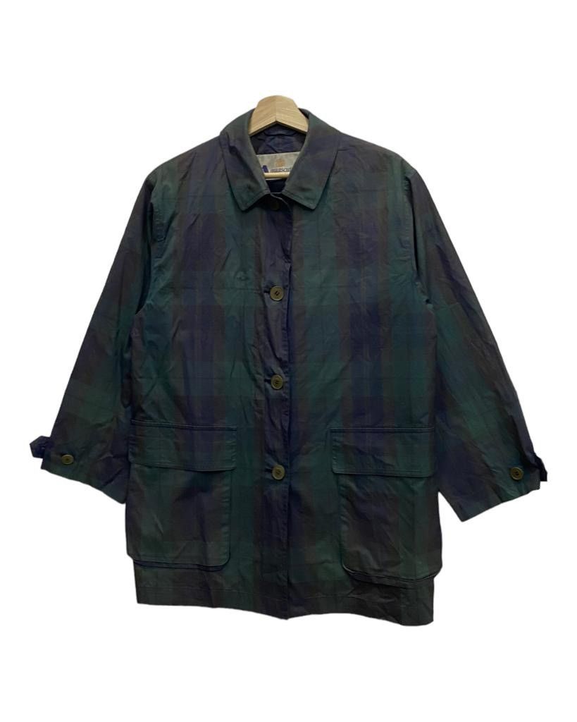 Aquascutum 🔥VINTAGE AQUASCUTUM PLAID GREEN NYLON BUTTON JACKET Size US M / EU 48-50 / 2 - 5 Thumbnail
