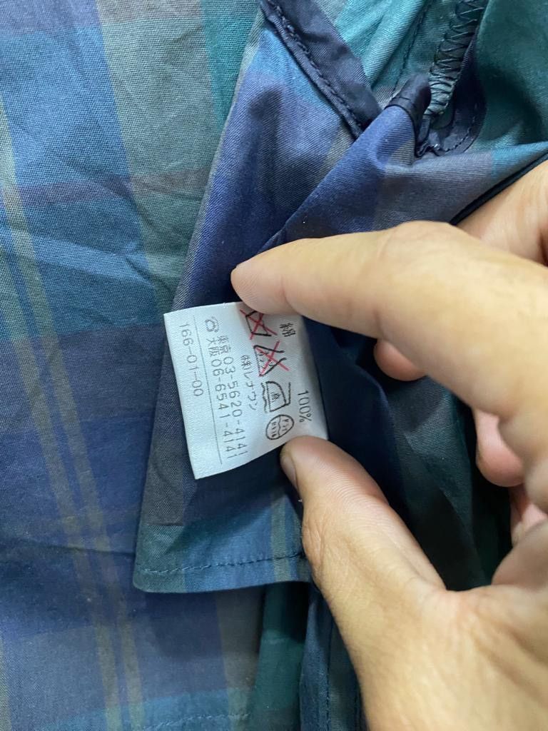 Aquascutum 🔥VINTAGE AQUASCUTUM PLAID GREEN NYLON BUTTON JACKET Size US M / EU 48-50 / 2 - 10 Thumbnail