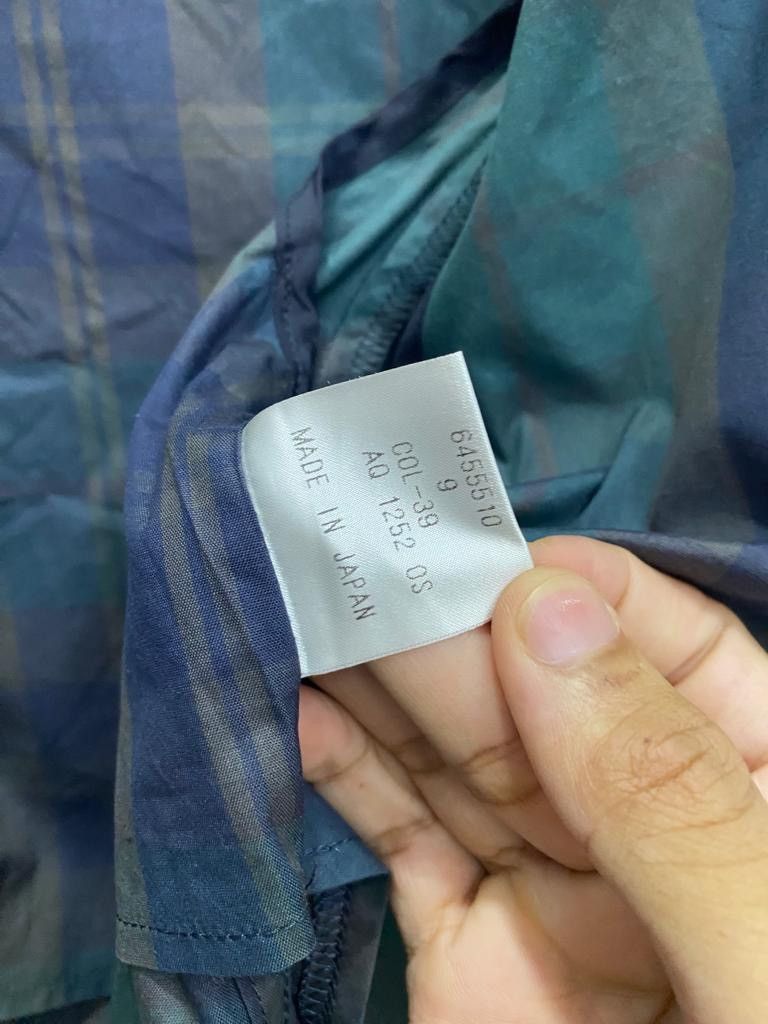 Aquascutum 🔥VINTAGE AQUASCUTUM PLAID GREEN NYLON BUTTON JACKET Size US M / EU 48-50 / 2 - 9 Thumbnail