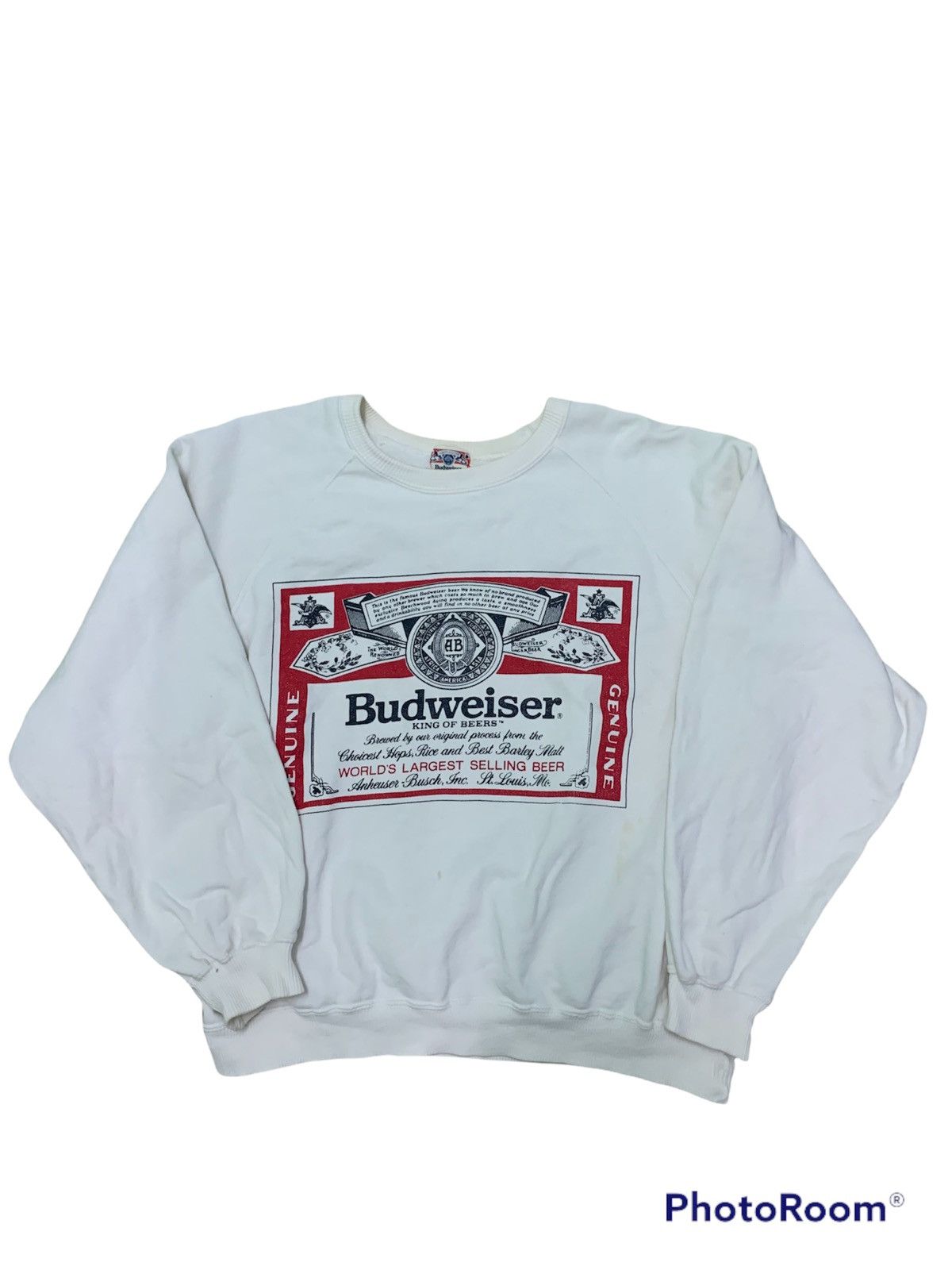 Budweiser Nice Graphic Vintage 90’s Budweiser Sweatshirt Size US L / EU 52-54 / 3 - 1 Thumbnail