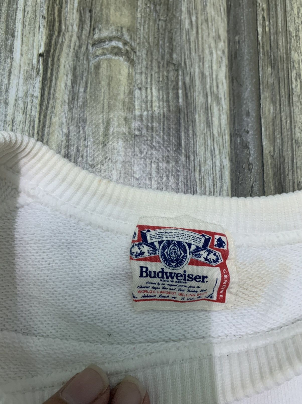 Budweiser Nice Graphic Vintage 90’s Budweiser Sweatshirt Size US L / EU 52-54 / 3 - 6 Thumbnail