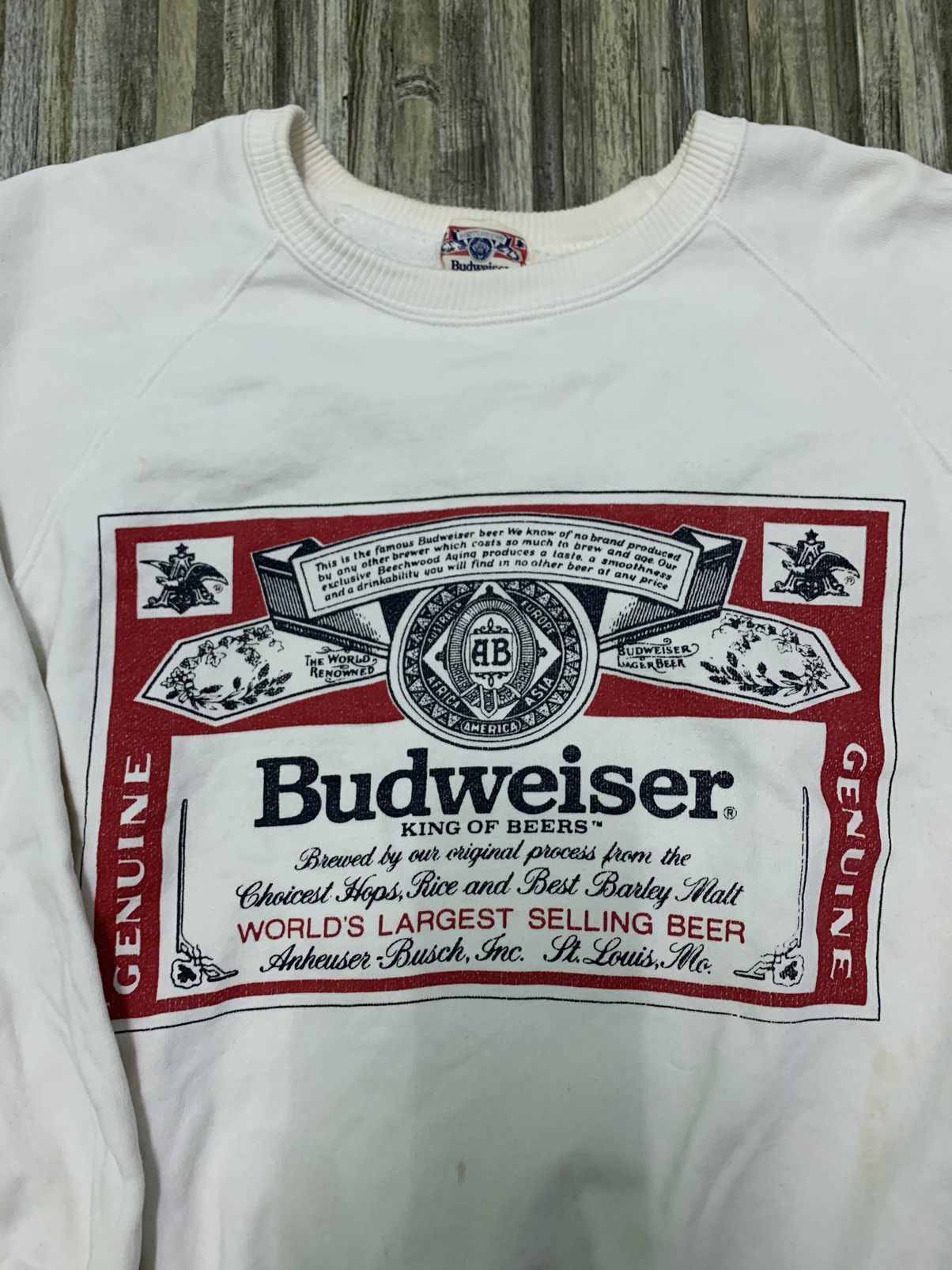 Budweiser Nice Graphic Vintage 90’s Budweiser Sweatshirt Size US L / EU 52-54 / 3 - 3 Thumbnail