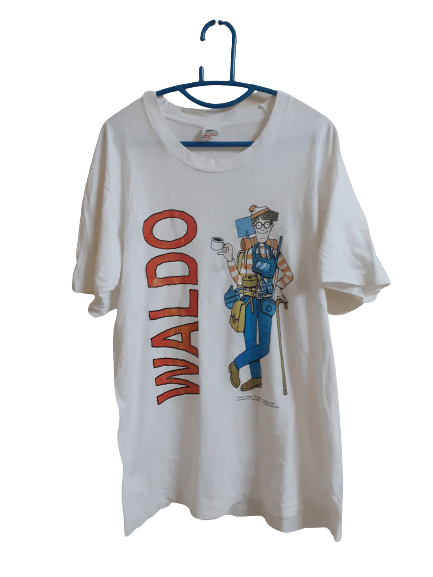 Fruit Of The Loom Very Rare Vintage Where's Waldo T Shirt Size US L / EU 52-54 / 3 - 1 Thumbnail