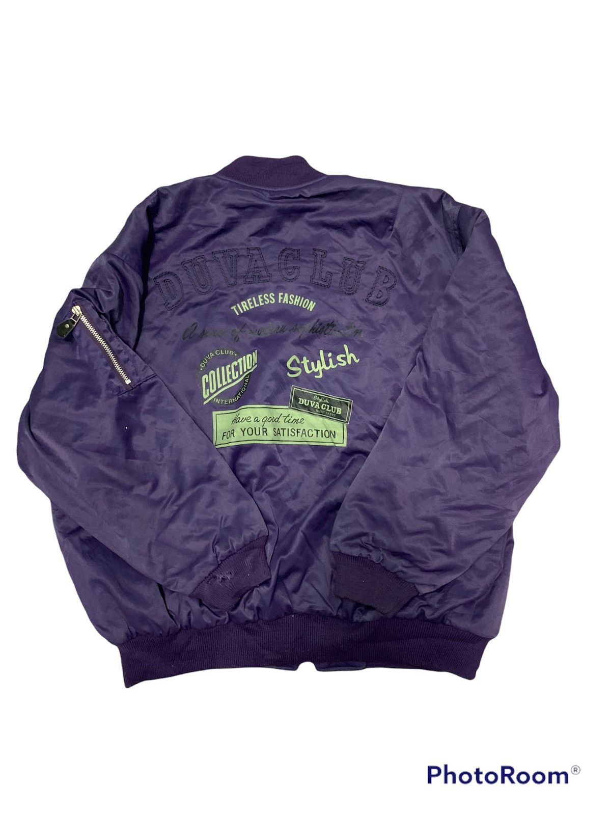 Japanese Brand Nice Duva Club Bomber Jacket Size US XL / EU 56 / 4 - 2 Thumbnail