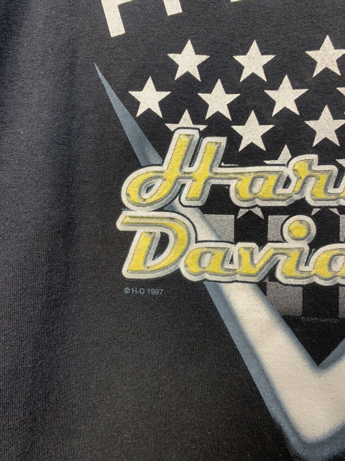 Harley Davidson × Vintage Vintage Y2K HARLEY DAVIDSON RARE FADED TEE Size US M / EU 48-50 / 2 - 6 Thumbnail