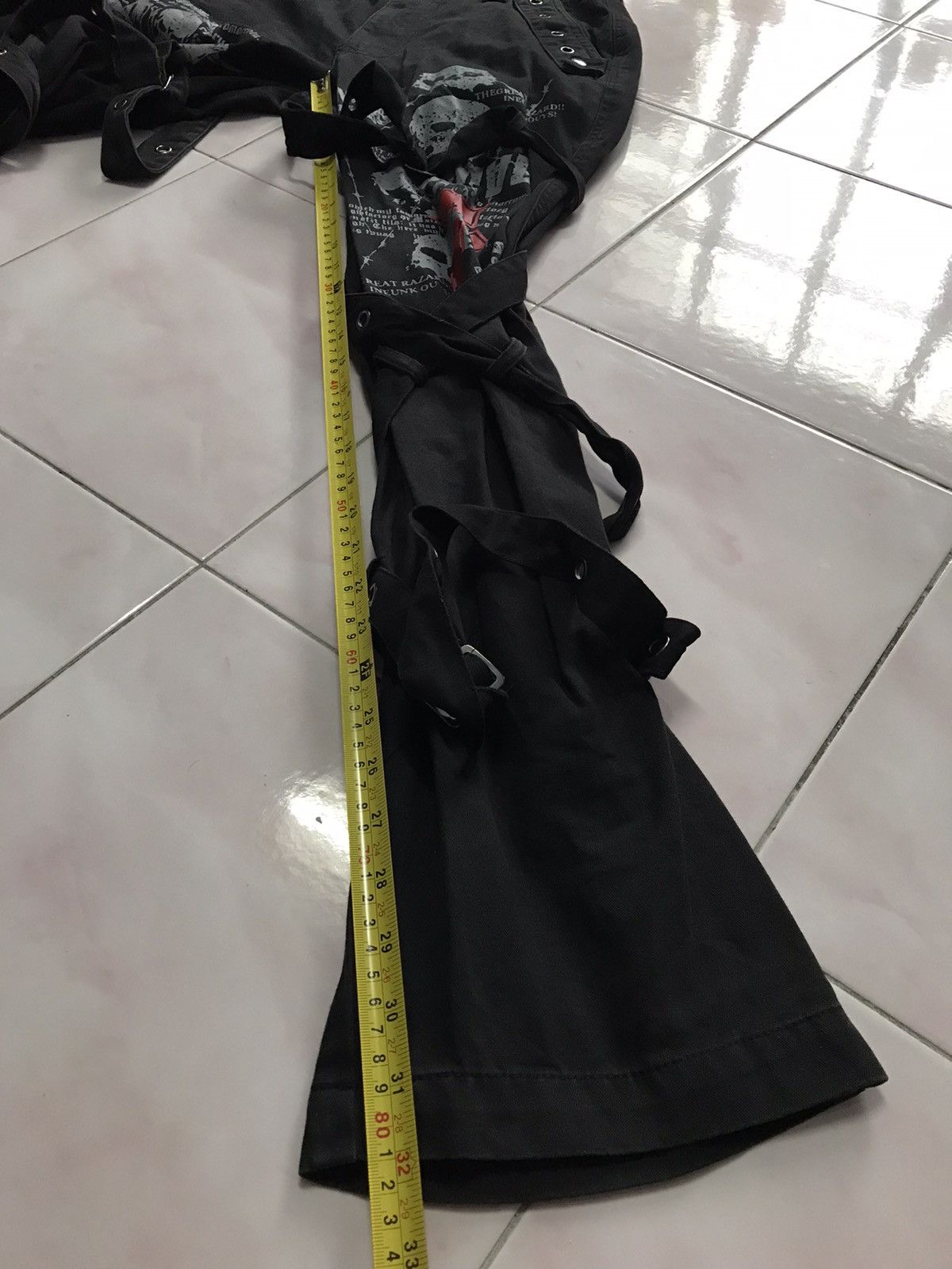 Japanese Brand Pechno Tactical Cargo Parachute Punk Pants Size US 29 - 16 Thumbnail