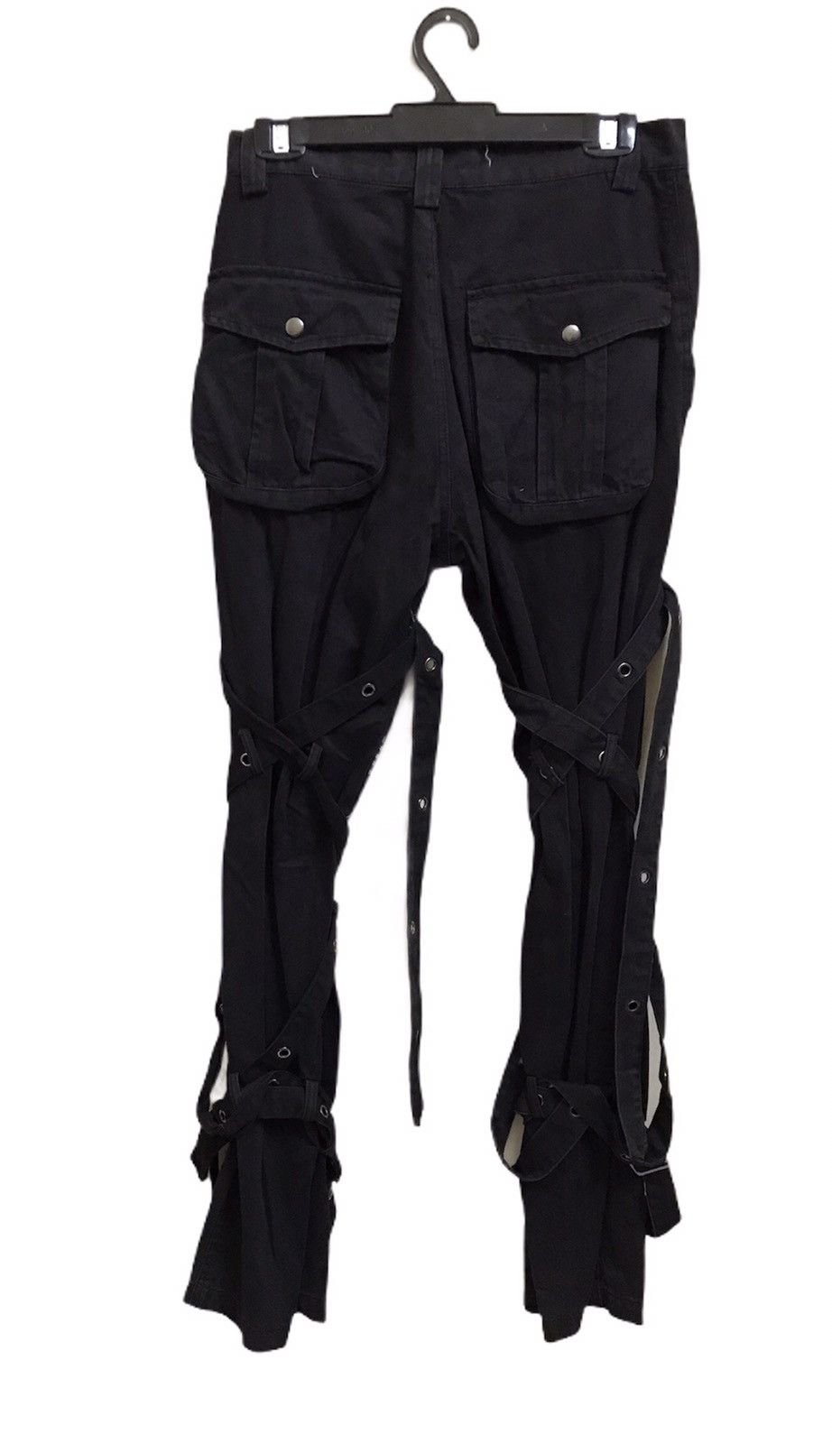 Japanese Brand Pechno Tactical Cargo Parachute Punk Pants Size US 29 - 2 Thumbnail