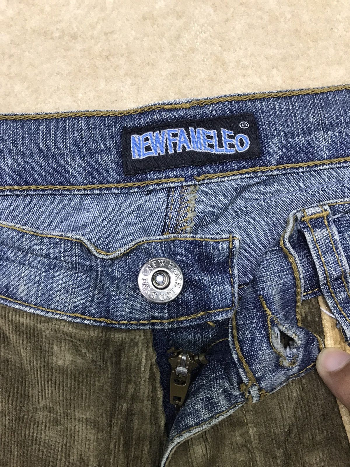 Japanese Brand Japanese brand x Newfamelleo Patchwork Denim Size 28x28 Size 28" / US 6 / IT 42 - 4 Thumbnail