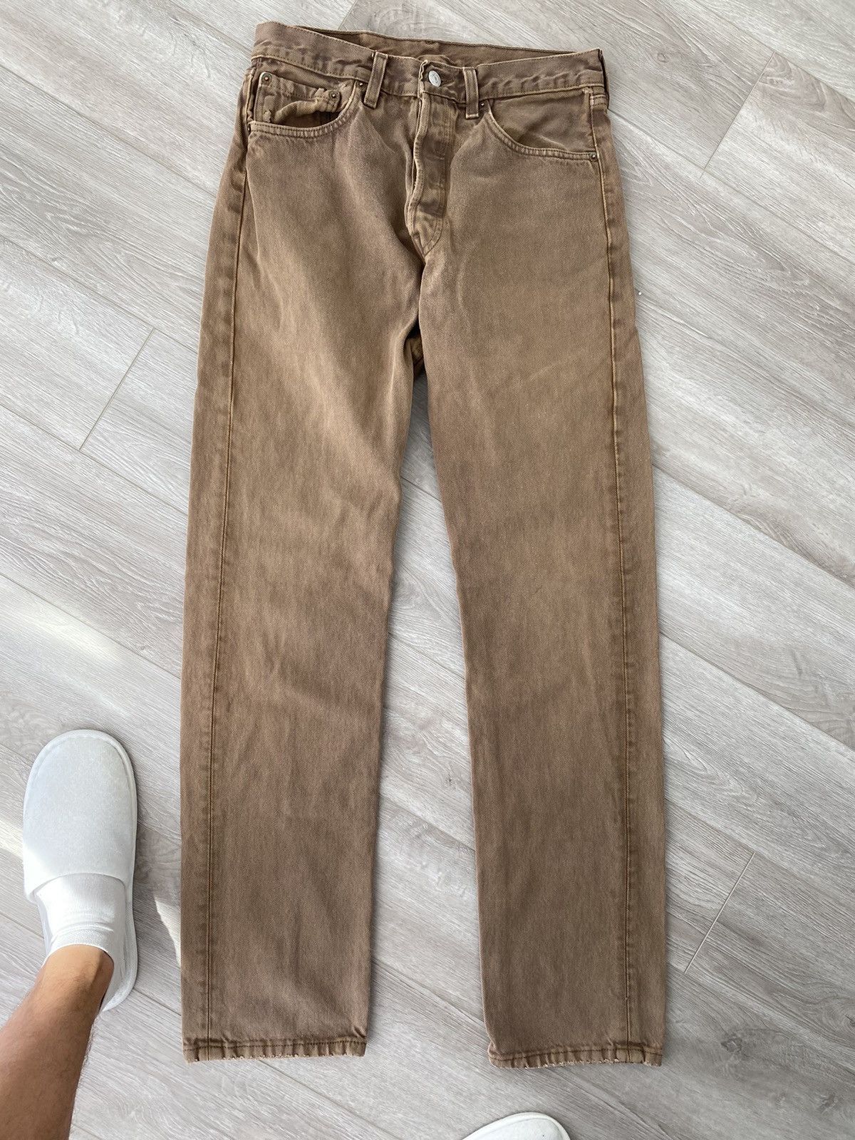 Levi's × Levi's Vintage Clothing × Vintage Vintage Levi’s 501 in Light Brown Size US 31 - 1 Thumbnail