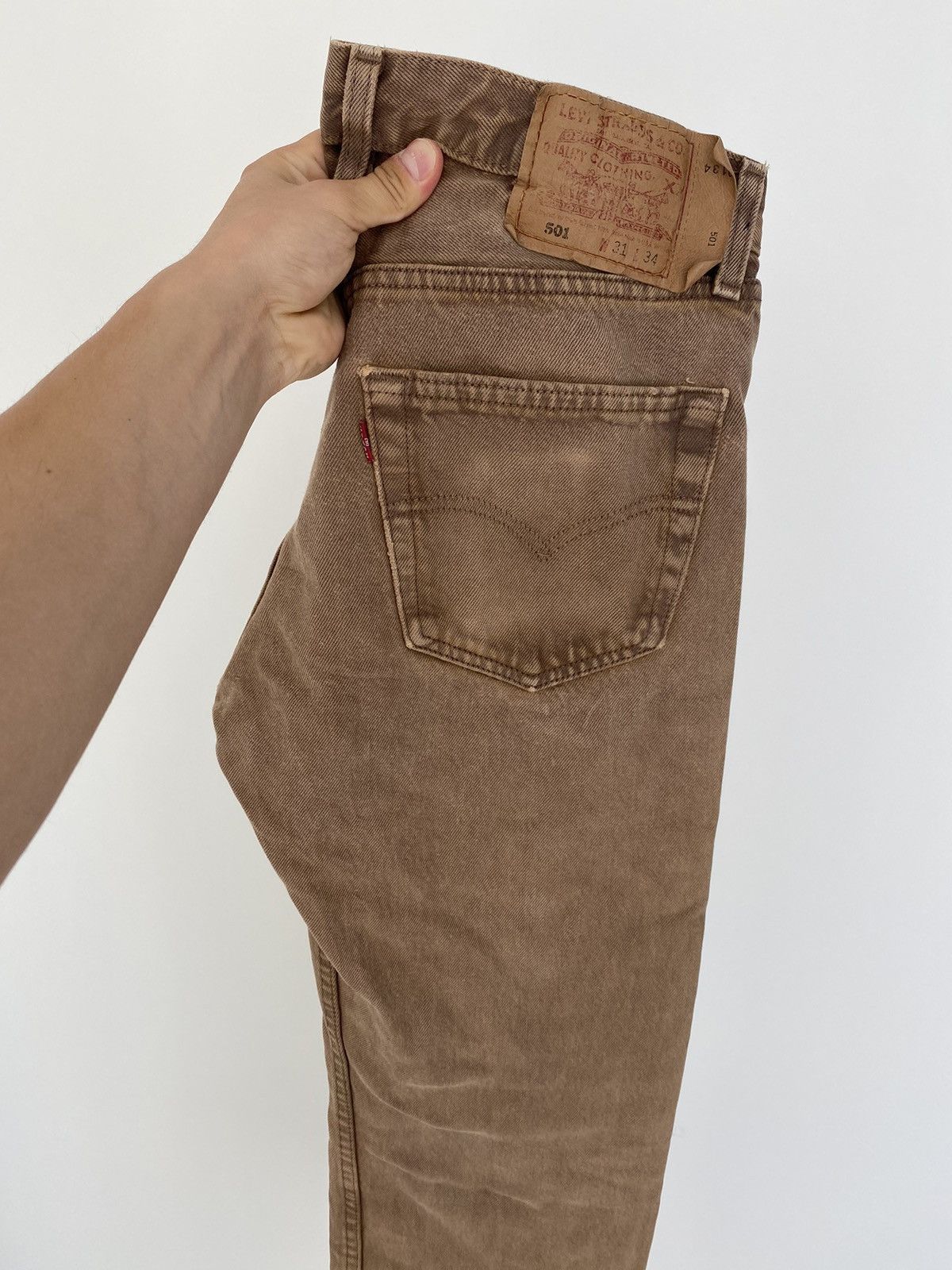 Levi's × Levi's Vintage Clothing × Vintage Vintage Levi’s 501 in Light Brown Size US 31 - 7 Thumbnail