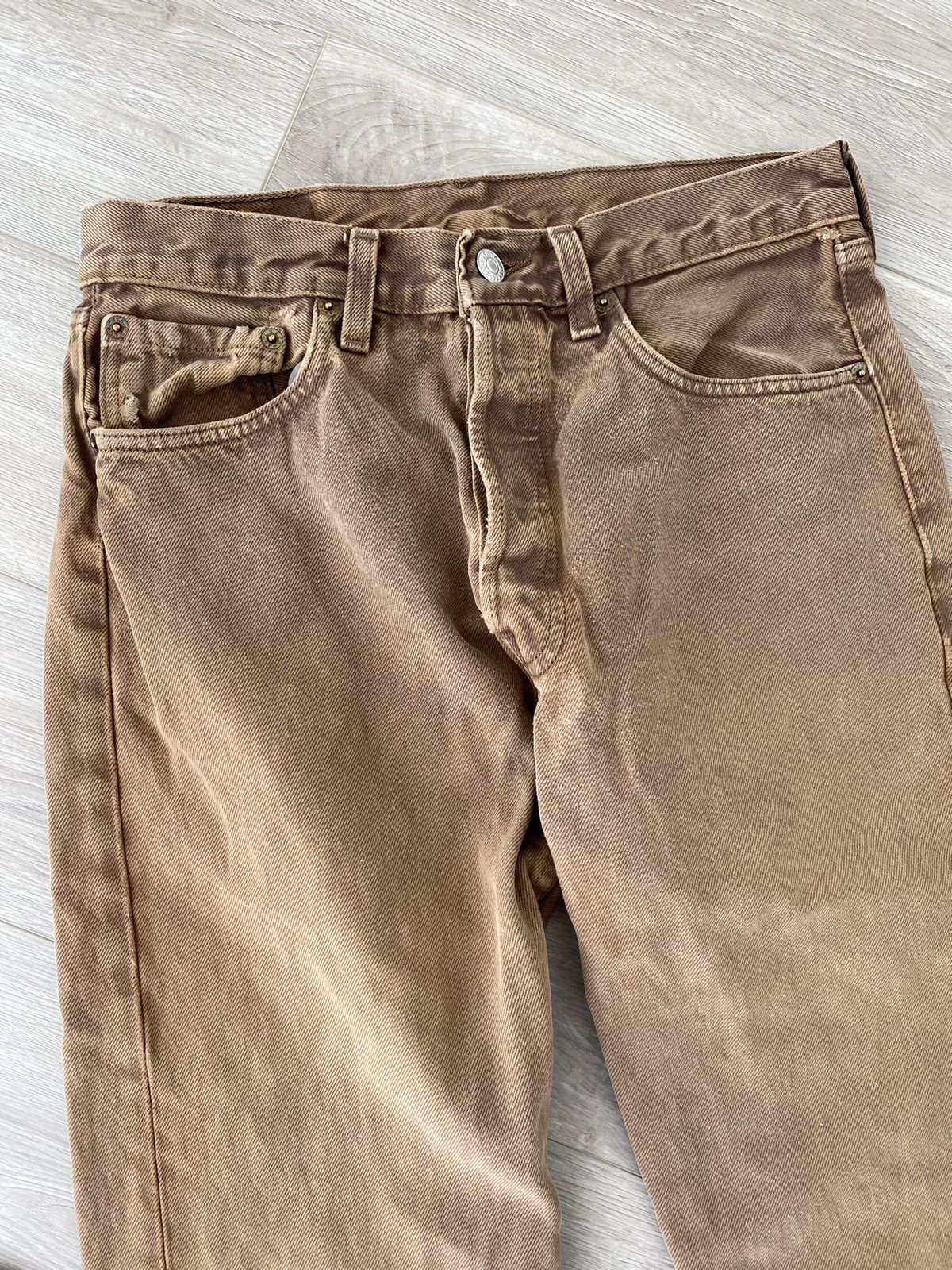Levi's × Levi's Vintage Clothing × Vintage Vintage Levi’s 501 in Light Brown Size US 31 - 3 Thumbnail