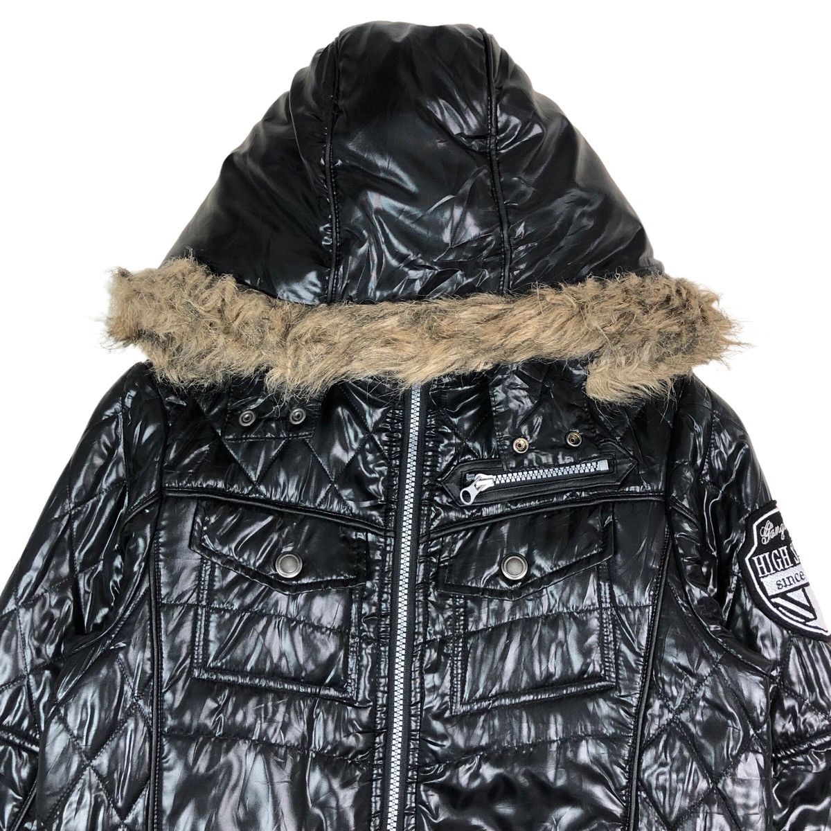 Japanese Brand Punk Gang Buster Hoodie Down Jacket Size XS / US 0-2 / IT 36-38 - 2 Thumbnail