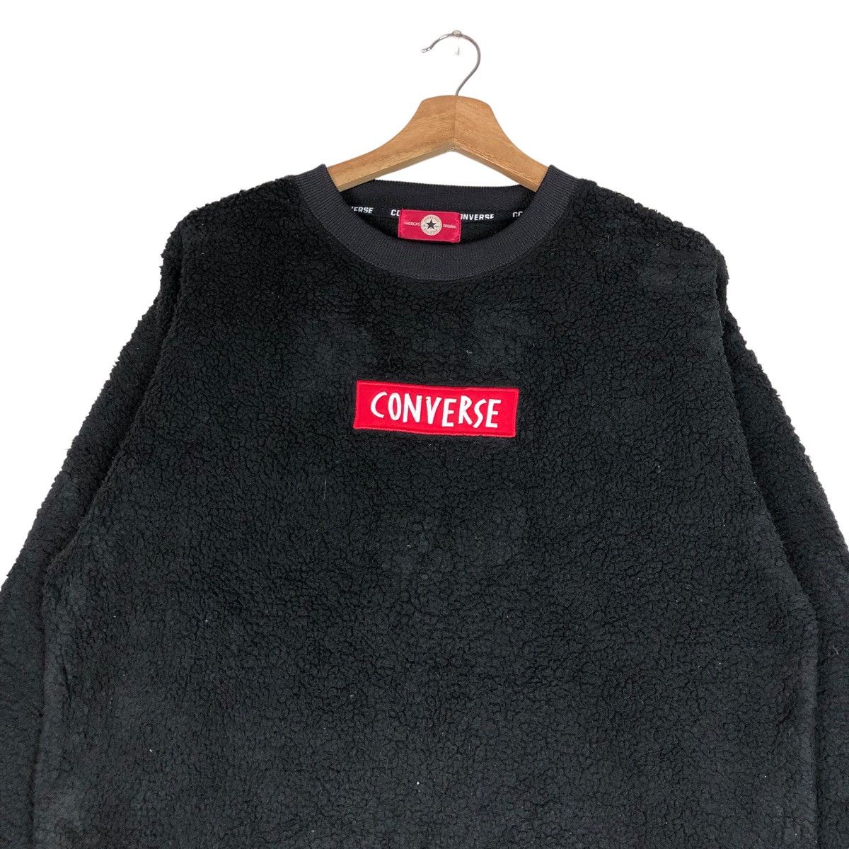 Converse Converse Box Logo Sherpa Fleece Sweatshirt Size M / US 6-8 / IT 42-44 - 3 Thumbnail