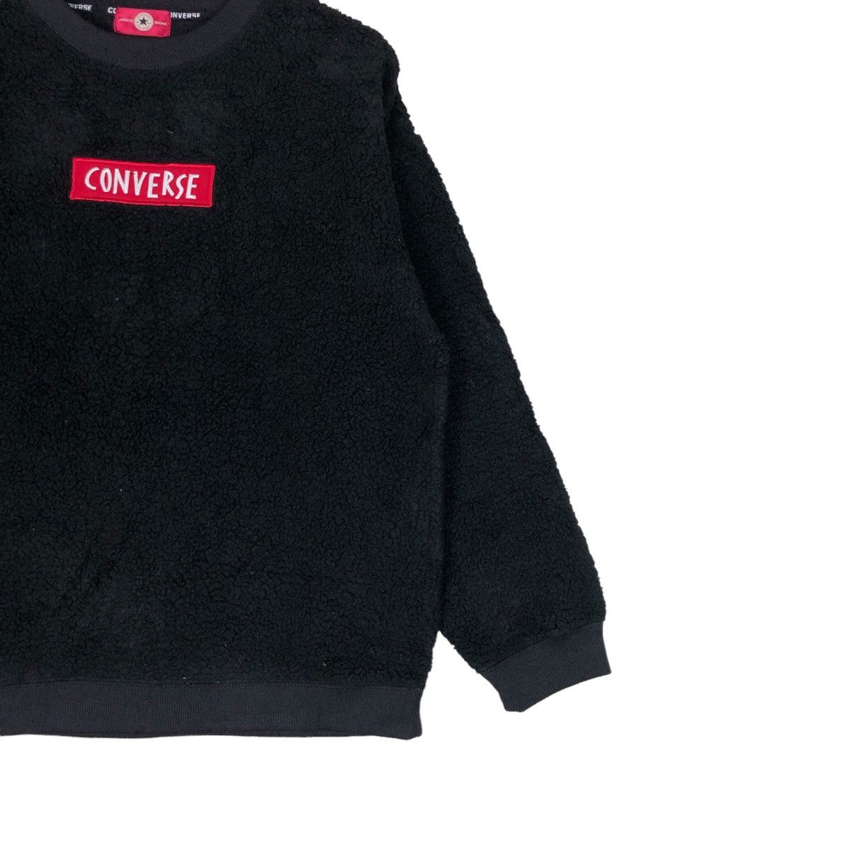 Converse Converse Box Logo Sherpa Fleece Sweatshirt Size M / US 6-8 / IT 42-44 - 5 Thumbnail