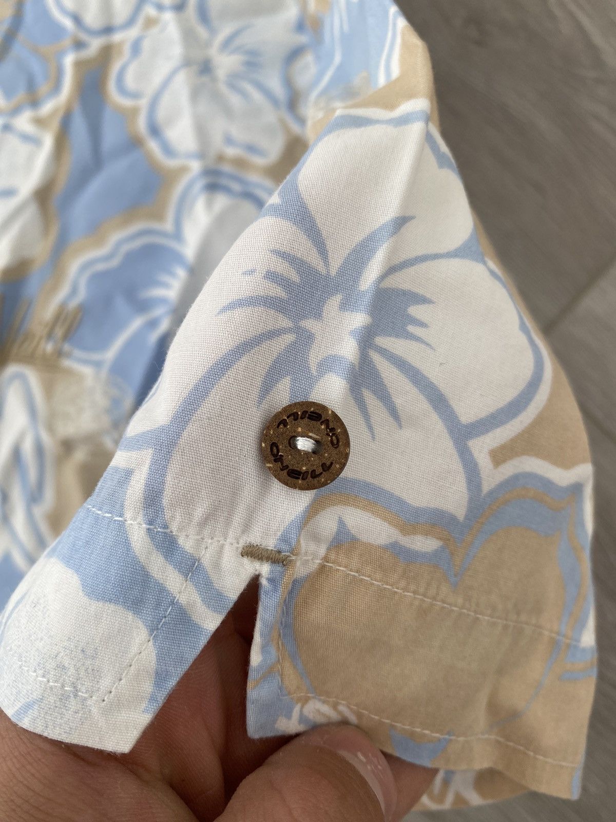 O'Neill × Vintage O'neill Short Sleeve Button Up Brunch Shirt White Size US L / EU 52-54 / 3 - 6 Thumbnail