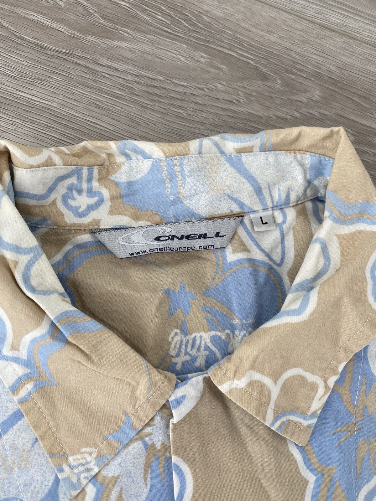 O'Neill × Vintage O'neill Short Sleeve Button Up Brunch Shirt White Size US L / EU 52-54 / 3 - 4 Thumbnail
