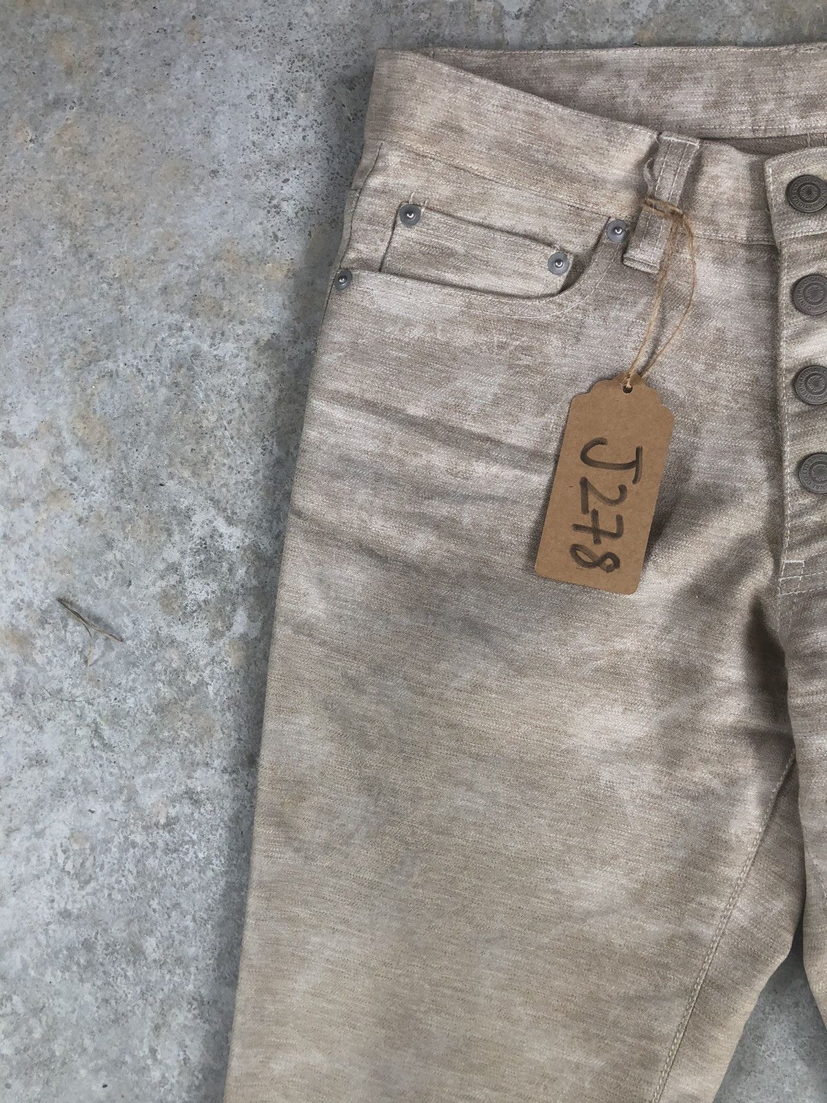 Tornado Mart Tornado Mart Flared Jeans Spellout Splatter Size US 29 - 6 Thumbnail