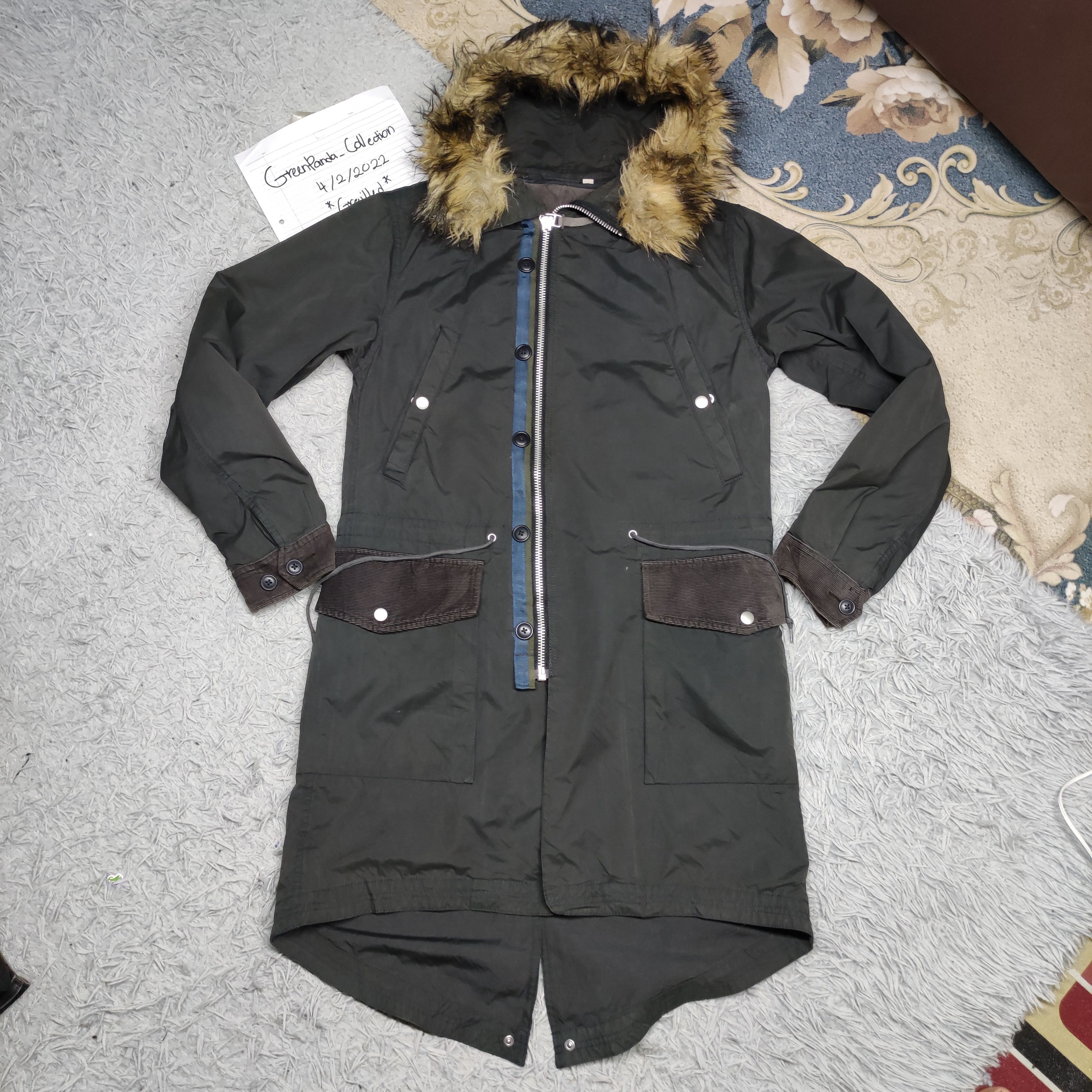 Jun Takahashi 🔥Undercover x Uniqlo Hooded Fur Fishtail Parka Size US M / EU 48-50 / 2 - 4 Thumbnail