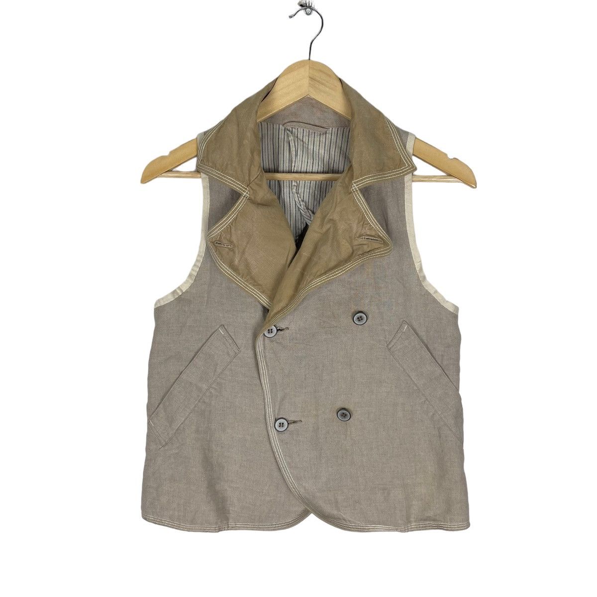 Kapital ⚡️KAPITAL KIRO HIRATA DOUBLE BREASTED BUTTON VEST Size US XS / EU 42 / 0 - 2 Thumbnail