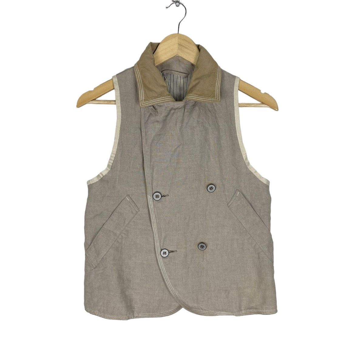 Kapital ⚡️KAPITAL KIRO HIRATA DOUBLE BREASTED BUTTON VEST Size US XS / EU 42 / 0 - 3 Thumbnail