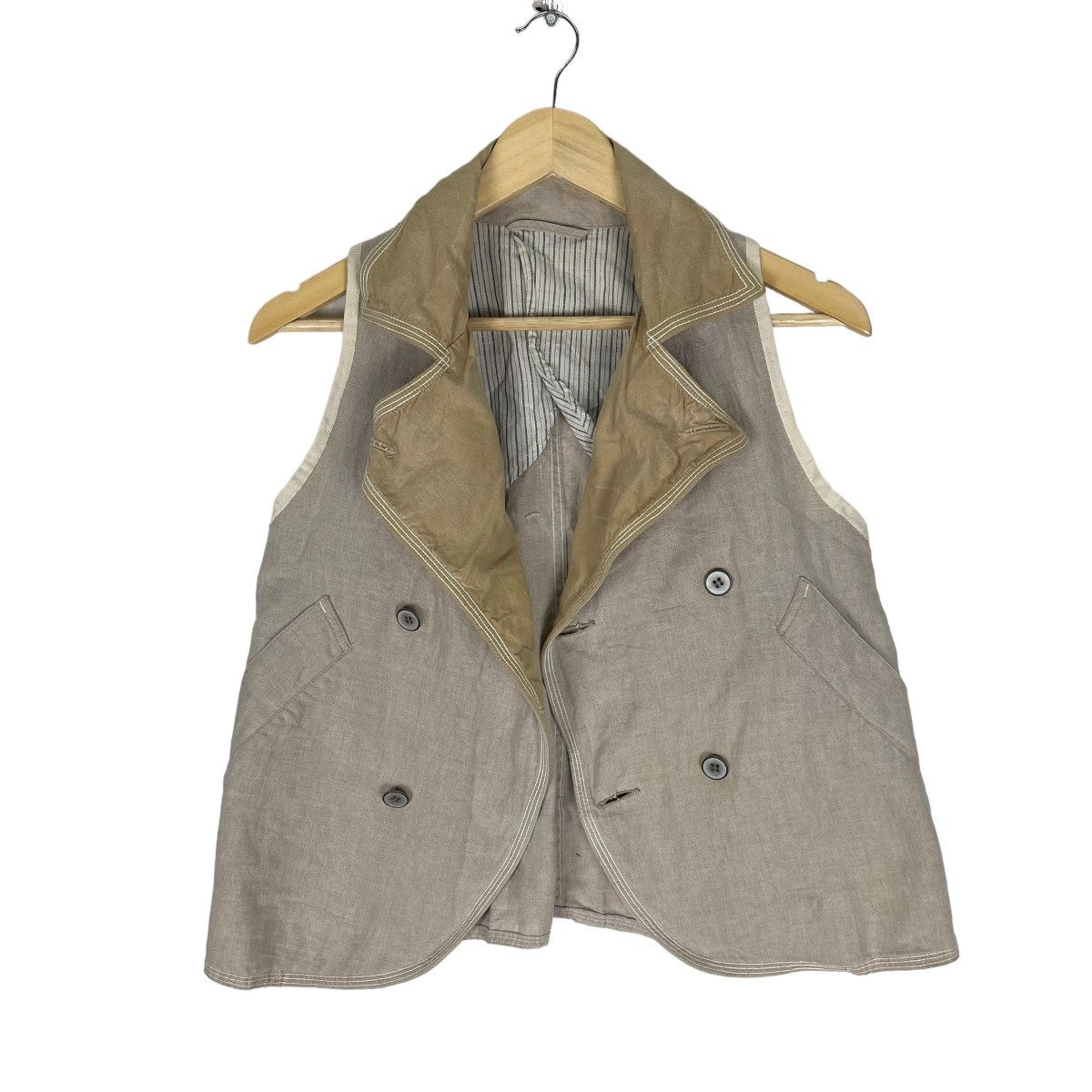 Kapital ⚡️KAPITAL KIRO HIRATA DOUBLE BREASTED BUTTON VEST Size US XS / EU 42 / 0 - 8 Thumbnail