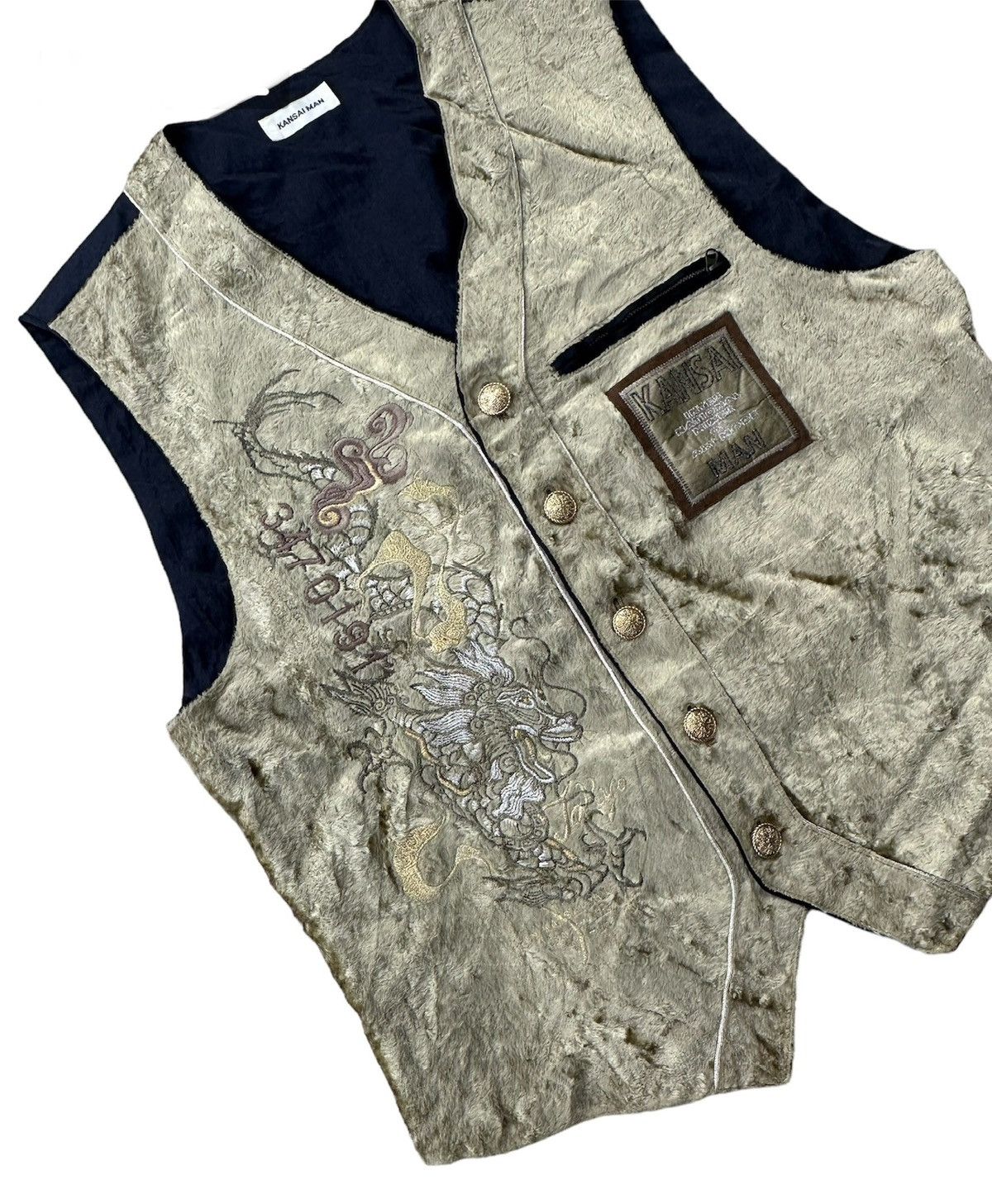 Japanese Brand Kansai Man Vest Sukajan Size US M / EU 48-50 / 2 - 2 Thumbnail