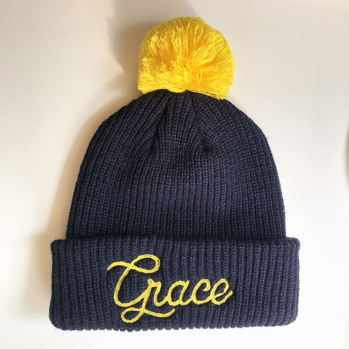 Noah Noah Grace Beanie NAVY Size ONE SIZE - 1 Thumbnail