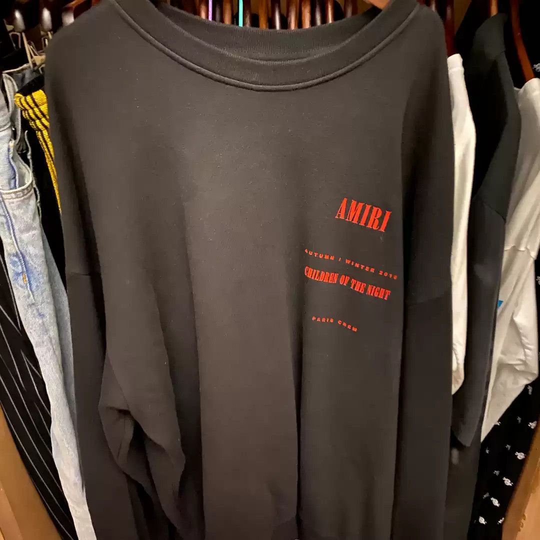 Amiri AMIRI 18AW Crewneck Size US M / EU 48-50 / 2 - 1 Thumbnail