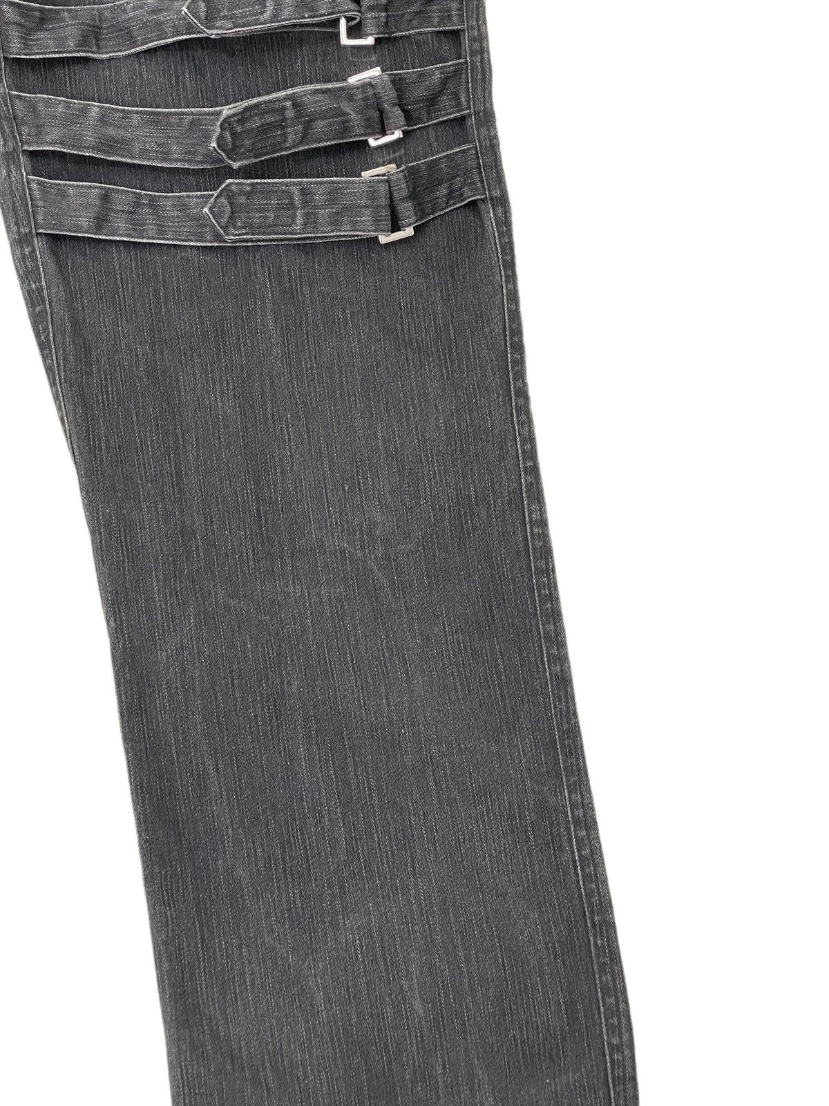Japanese Brand Bondage Jeans Stretch Slash Number High Rise Regular 1🟦7 Size US 30 / EU 46 - 6 Thumbnail