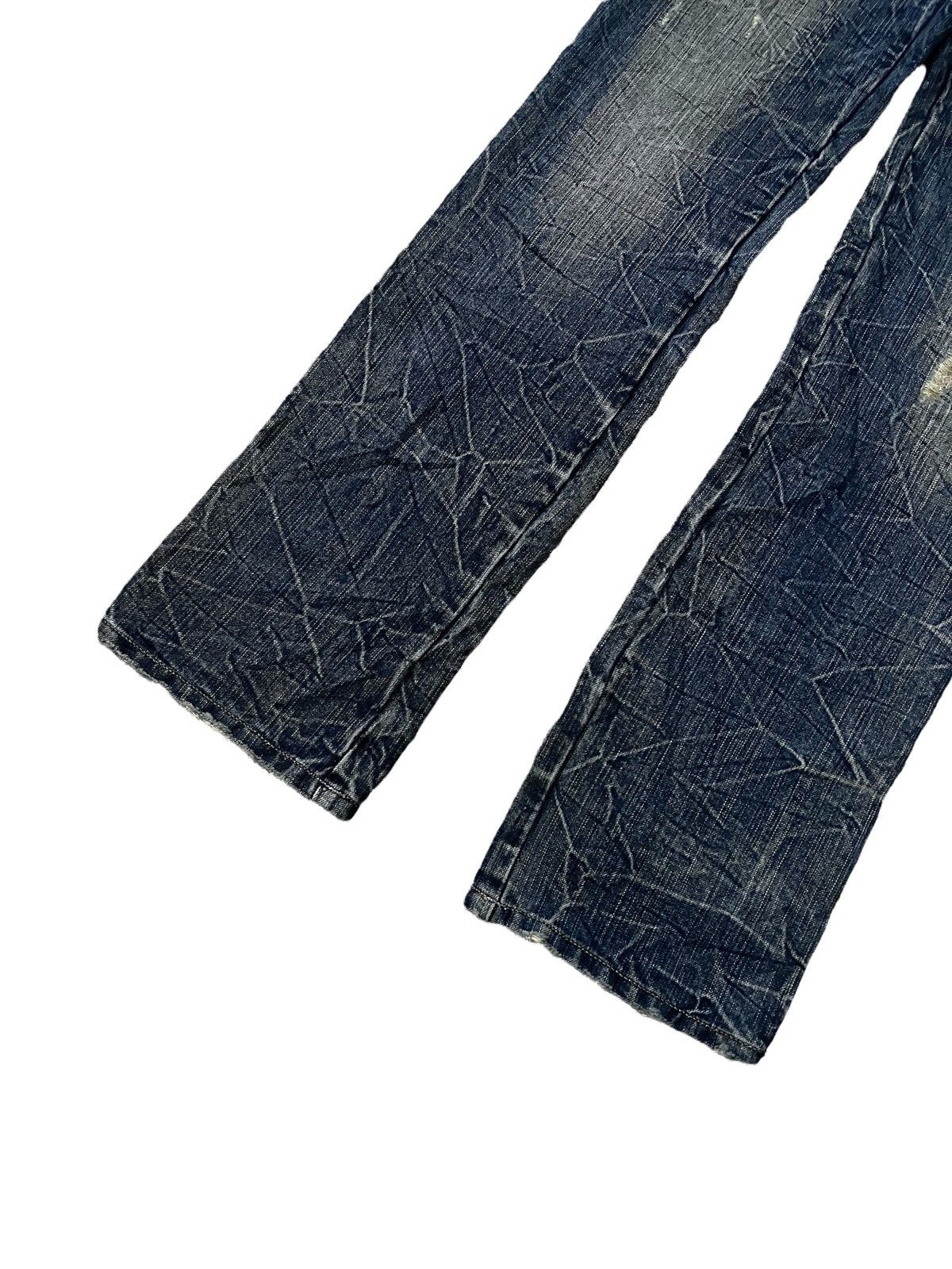 Japanese Brand DISTRESSED DENIM VERULAND GOLD THREAD PANTS Size US 33 - 5 Thumbnail