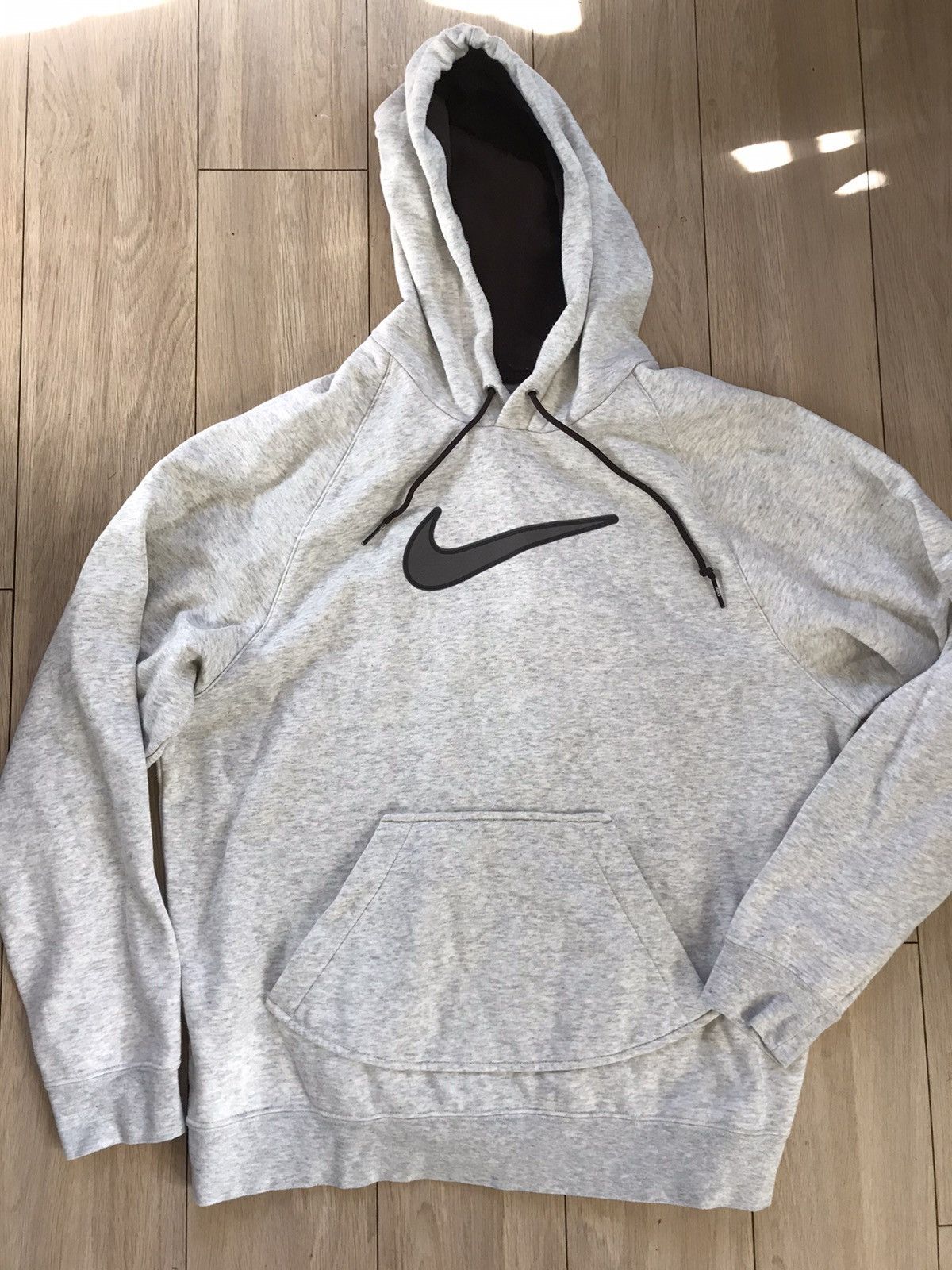 Jordan Brand × Nike × Vintage Nike vintage swoosh hoodie brown mocha heather medium Size US M / EU 48-50 / 2 - 1 Thumbnail