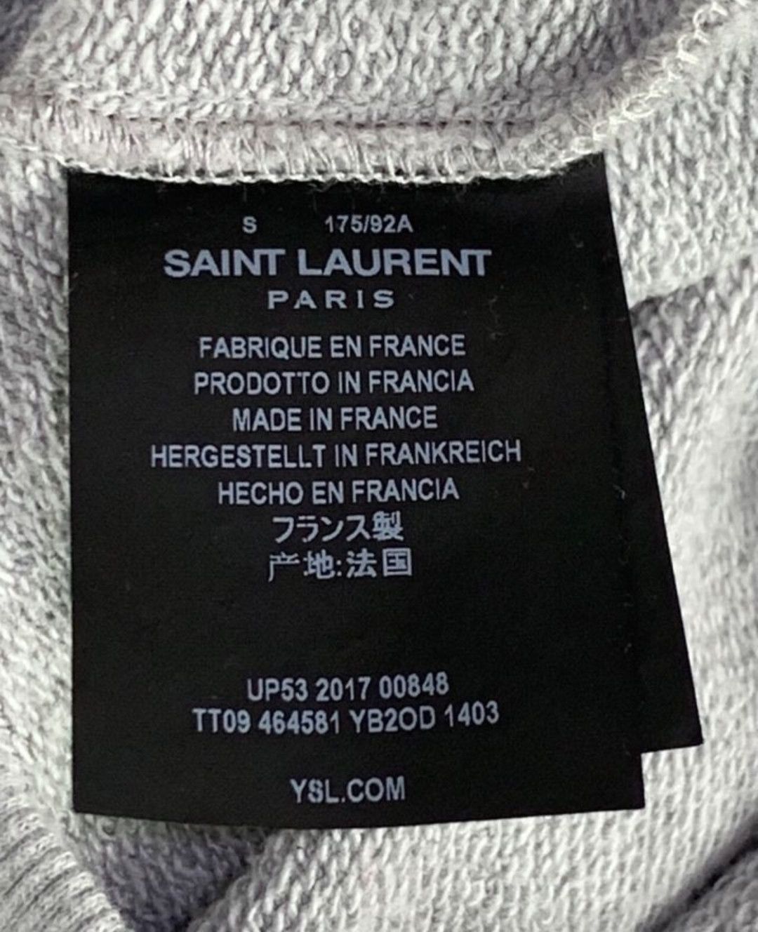 Saint Laurent Paris saint laurent Printed hooded sweatshirt Size US S / EU 44-46 / 1 - 4 Thumbnail