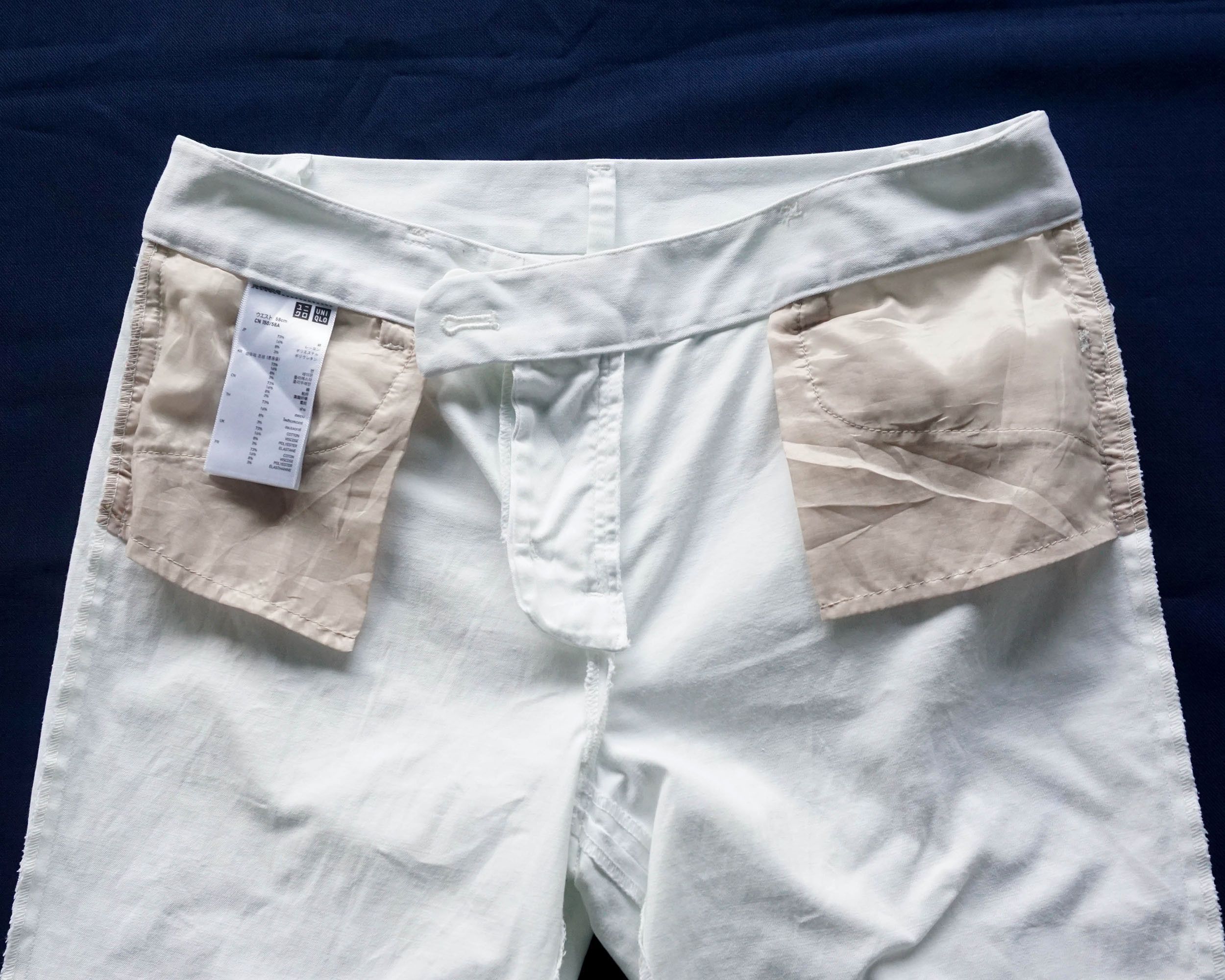 Uniqlo UNIQLO Stretchable White Cropped Pants Size 24" / US 00 / IT 34 - 9 Thumbnail
