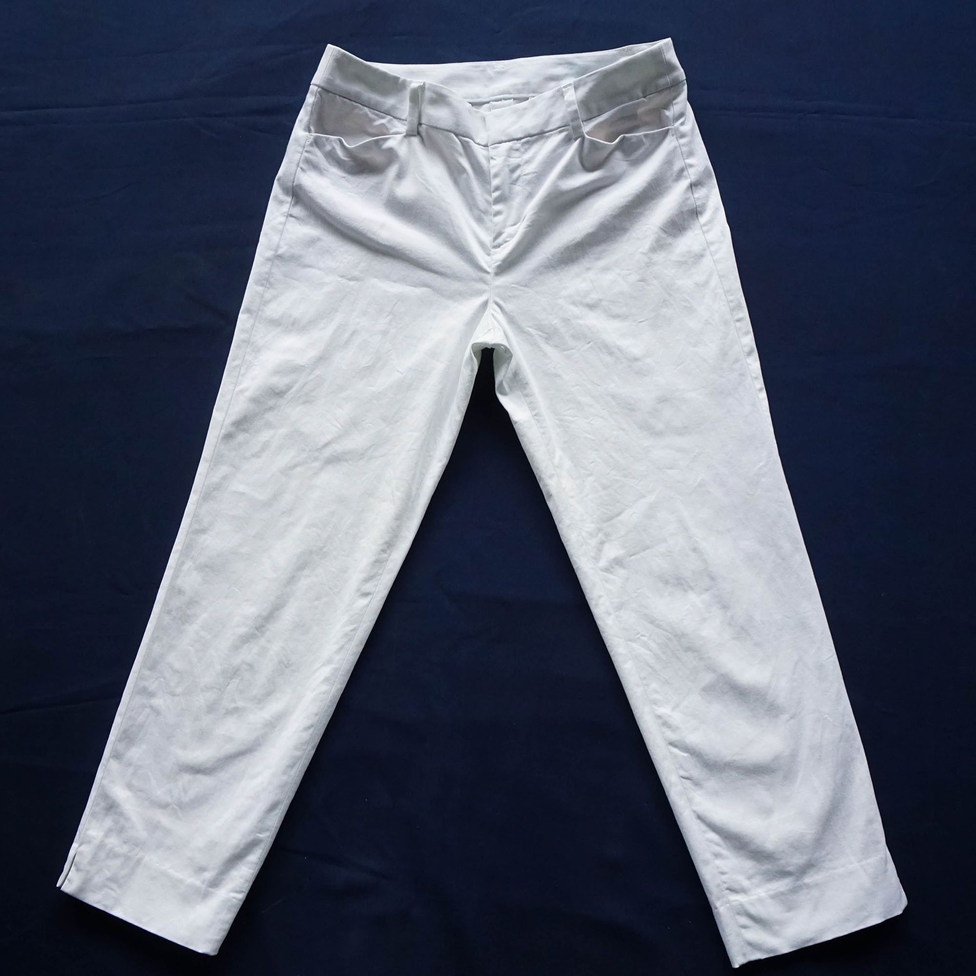 Uniqlo UNIQLO Stretchable White Cropped Pants Size 24" / US 00 / IT 34 - 6 Thumbnail