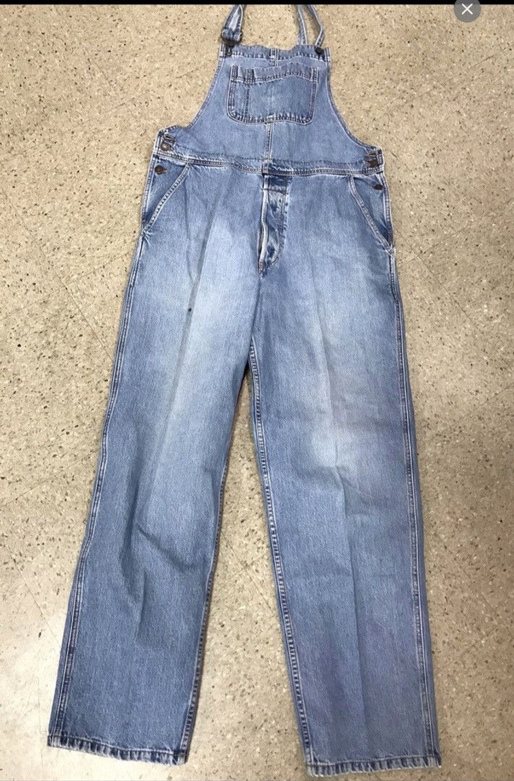 Gap × Levi's × Vintage Gap 90s overalls medium light wash jeans workwear Size US 32 / EU 48 - 1 Thumbnail