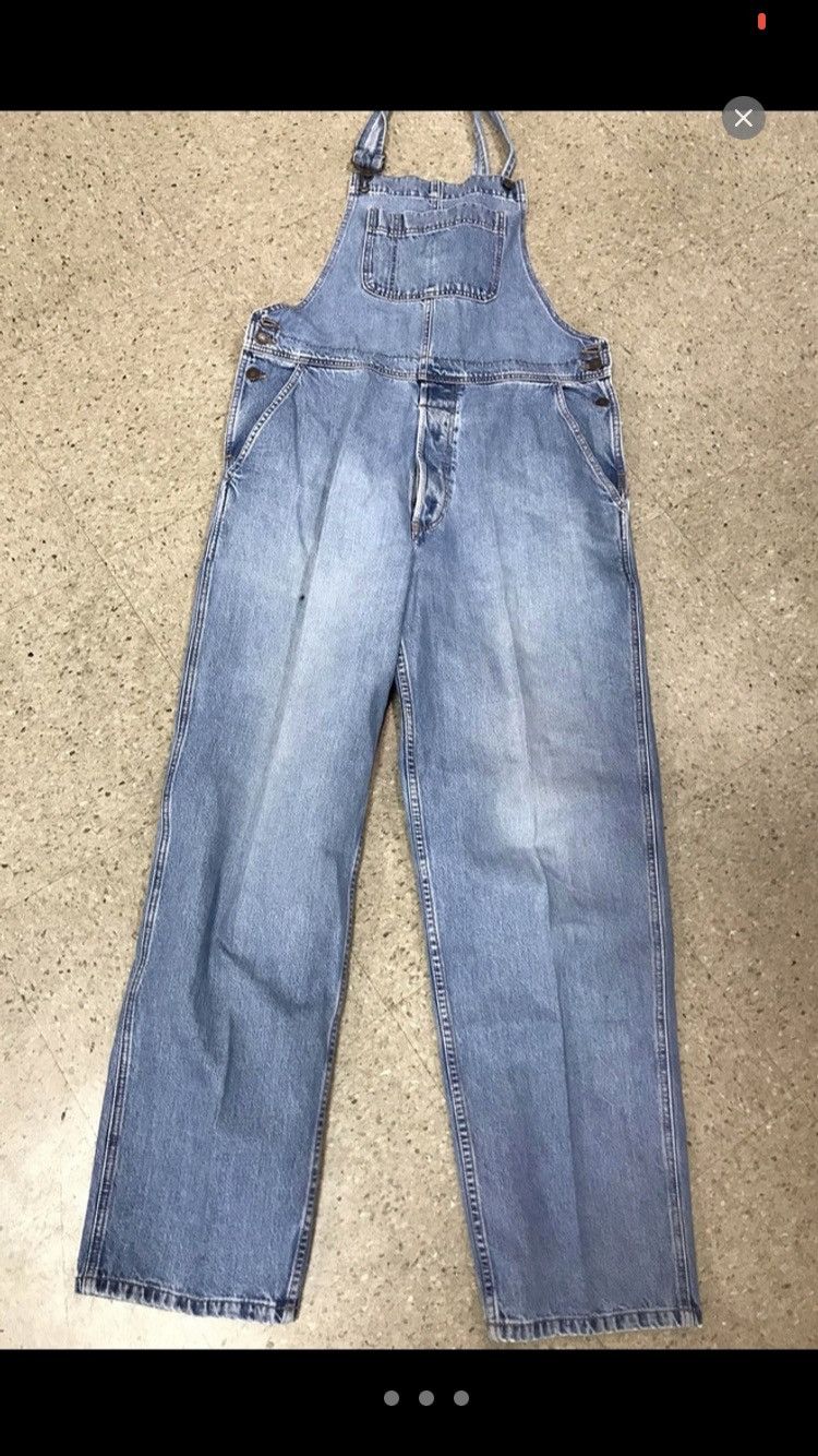 Gap × Levi's × Vintage Gap 90s overalls medium light wash jeans workwear Size US 32 / EU 48 - 5 Thumbnail