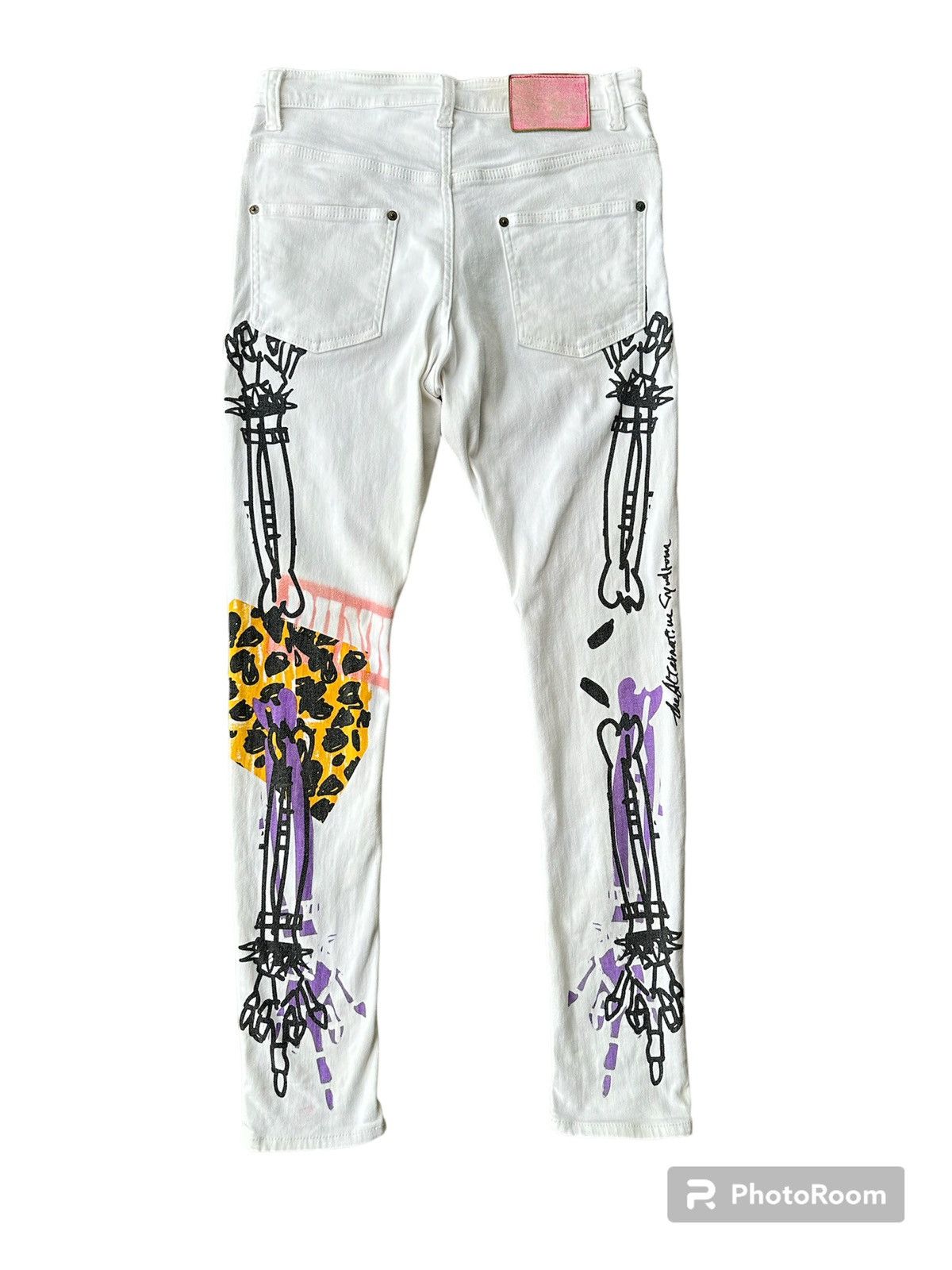 If Six Was Nine × Japanese Brand SICK‼️ StreetPunk Overprint Strecth Women Jeans Size 30" / US 8 / IT 44 - 2 Thumbnail