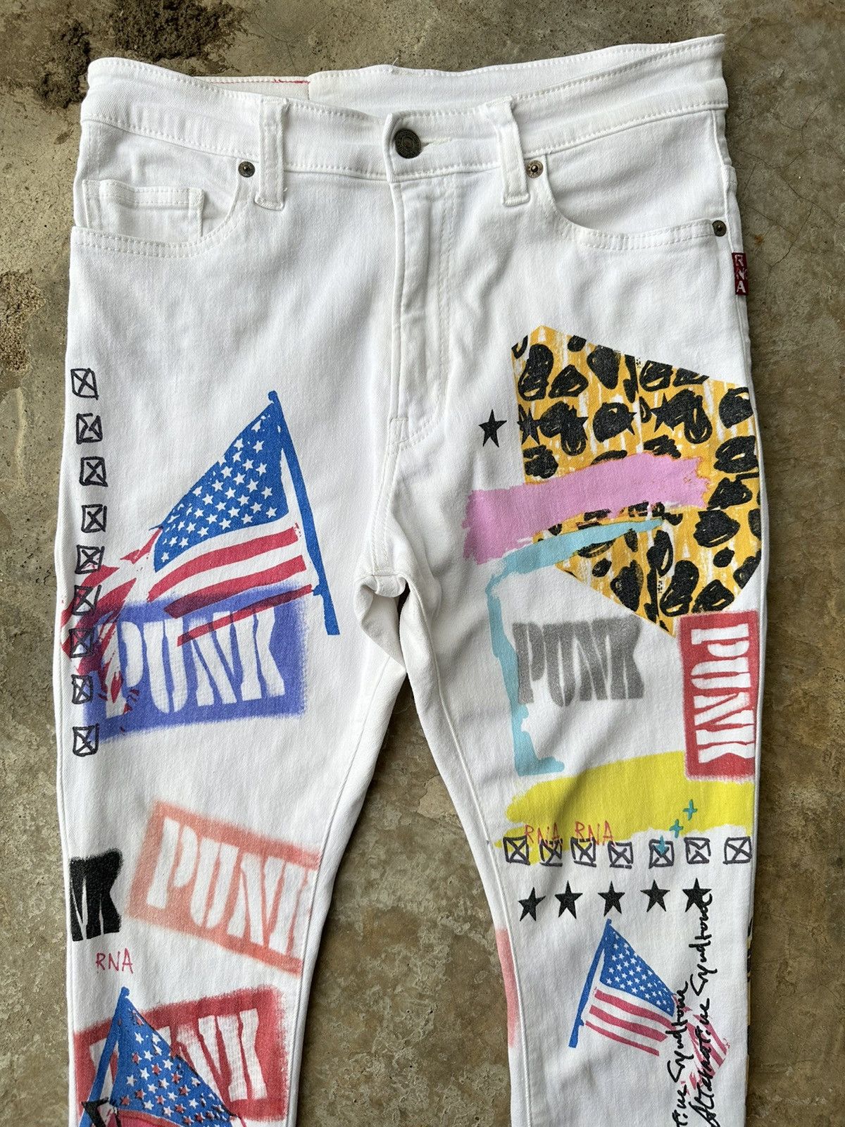 If Six Was Nine × Japanese Brand SICK‼️ StreetPunk Overprint Strecth Women Jeans Size 30" / US 8 / IT 44 - 9 Thumbnail