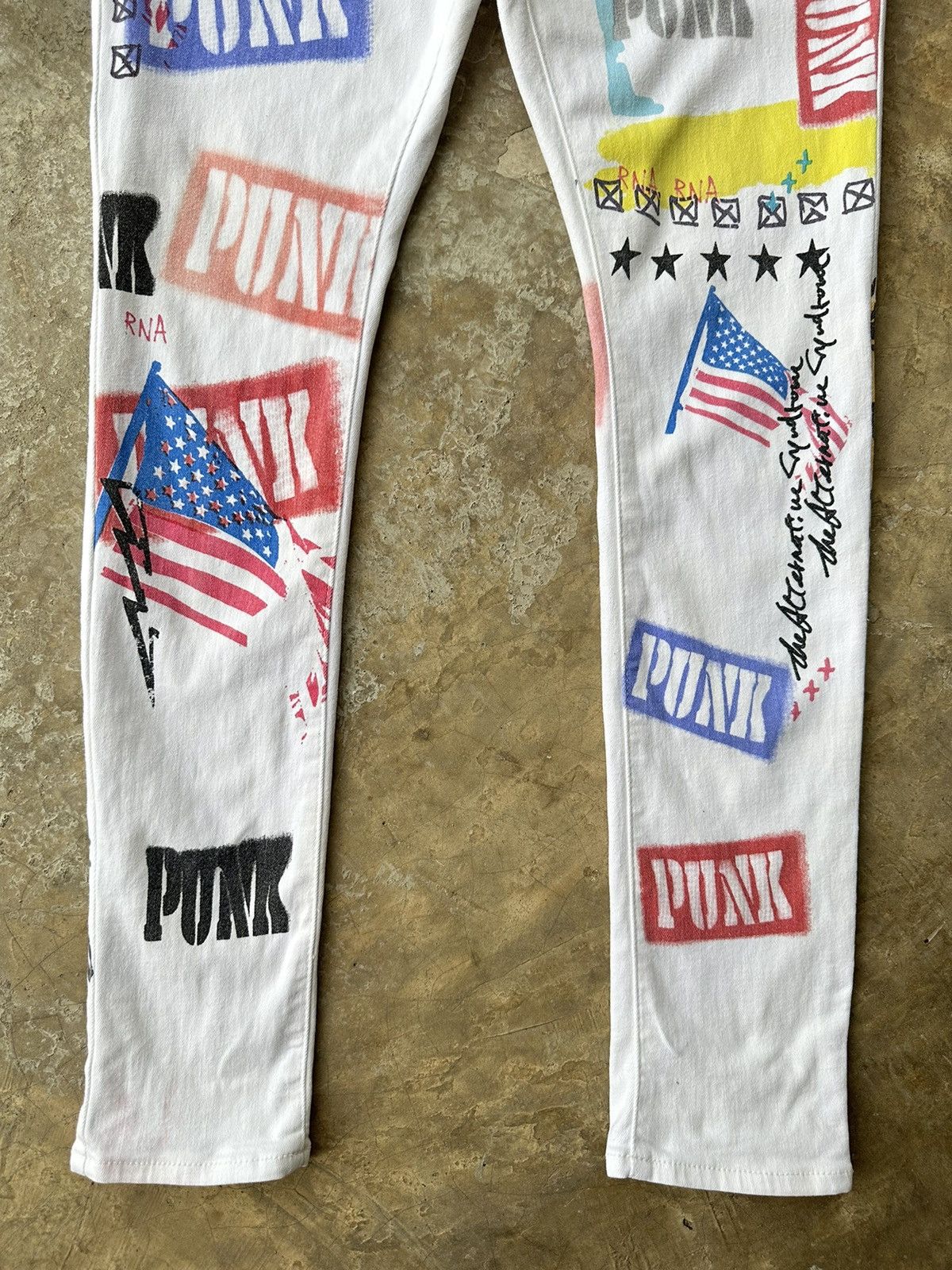 If Six Was Nine × Japanese Brand SICK‼️ StreetPunk Overprint Strecth Women Jeans Size 30" / US 8 / IT 44 - 10 Thumbnail