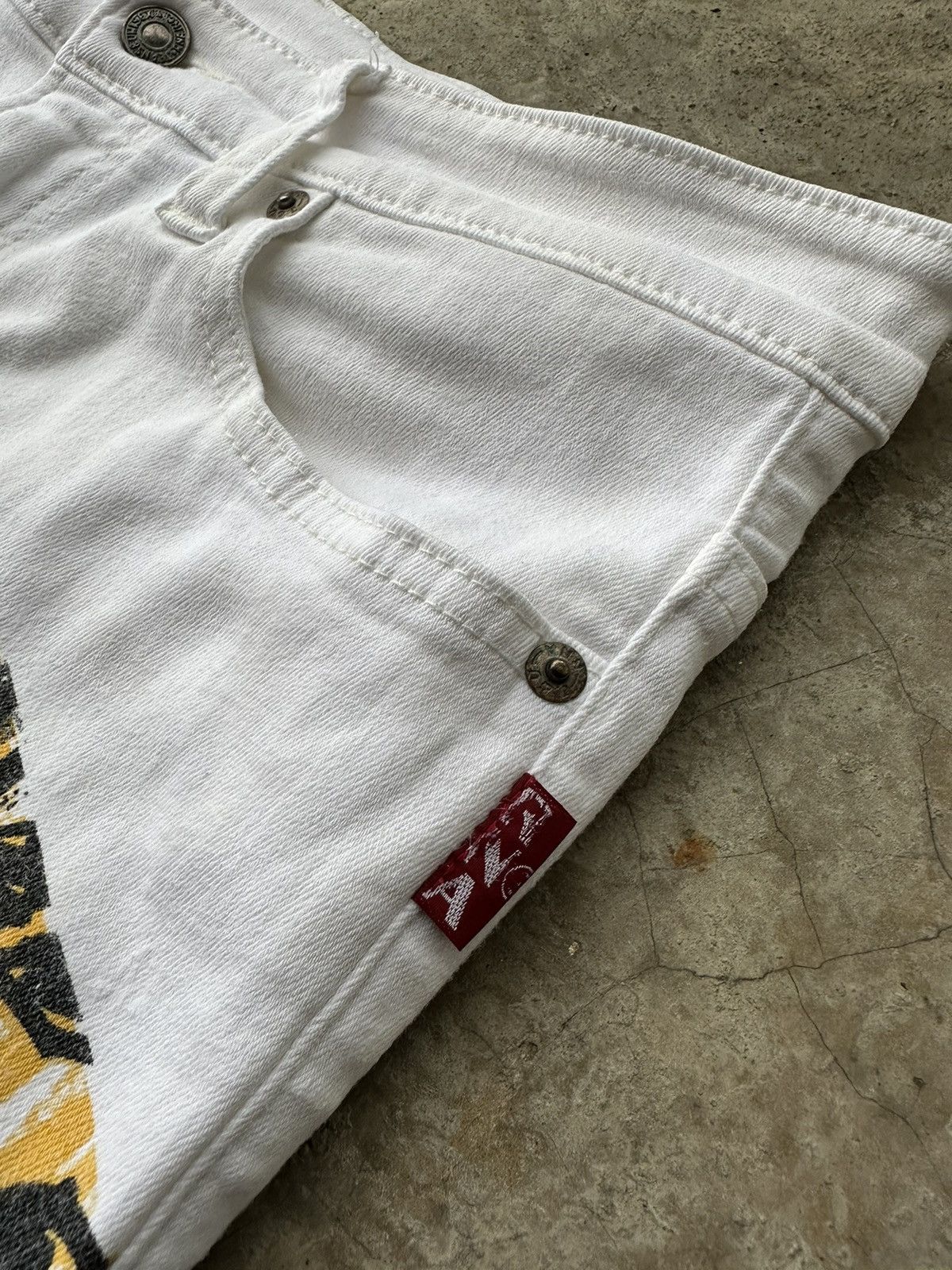 If Six Was Nine × Japanese Brand SICK‼️ StreetPunk Overprint Strecth Women Jeans Size 30" / US 8 / IT 44 - 8 Thumbnail
