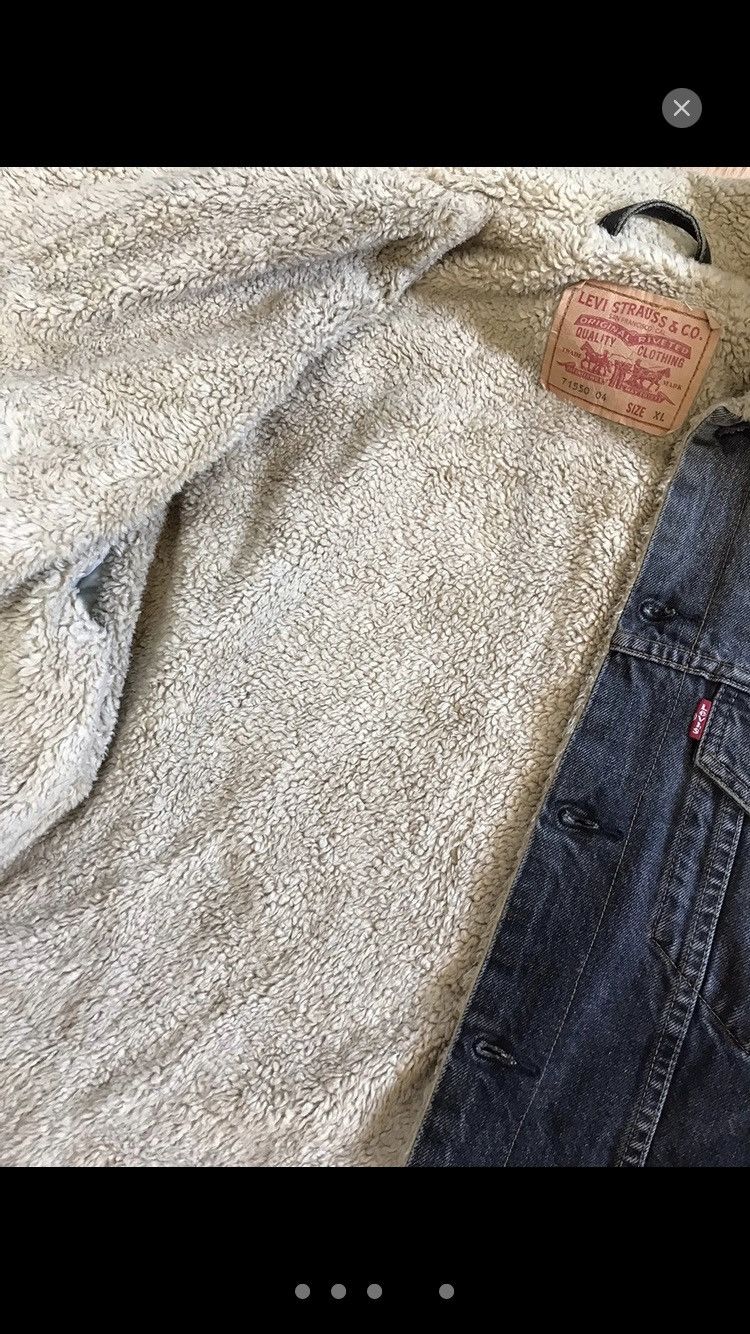 Levi's × Vintage Levi’s Sherpa black fade denim jacket xl large Size US L / EU 52-54 / 3 - 4 Thumbnail