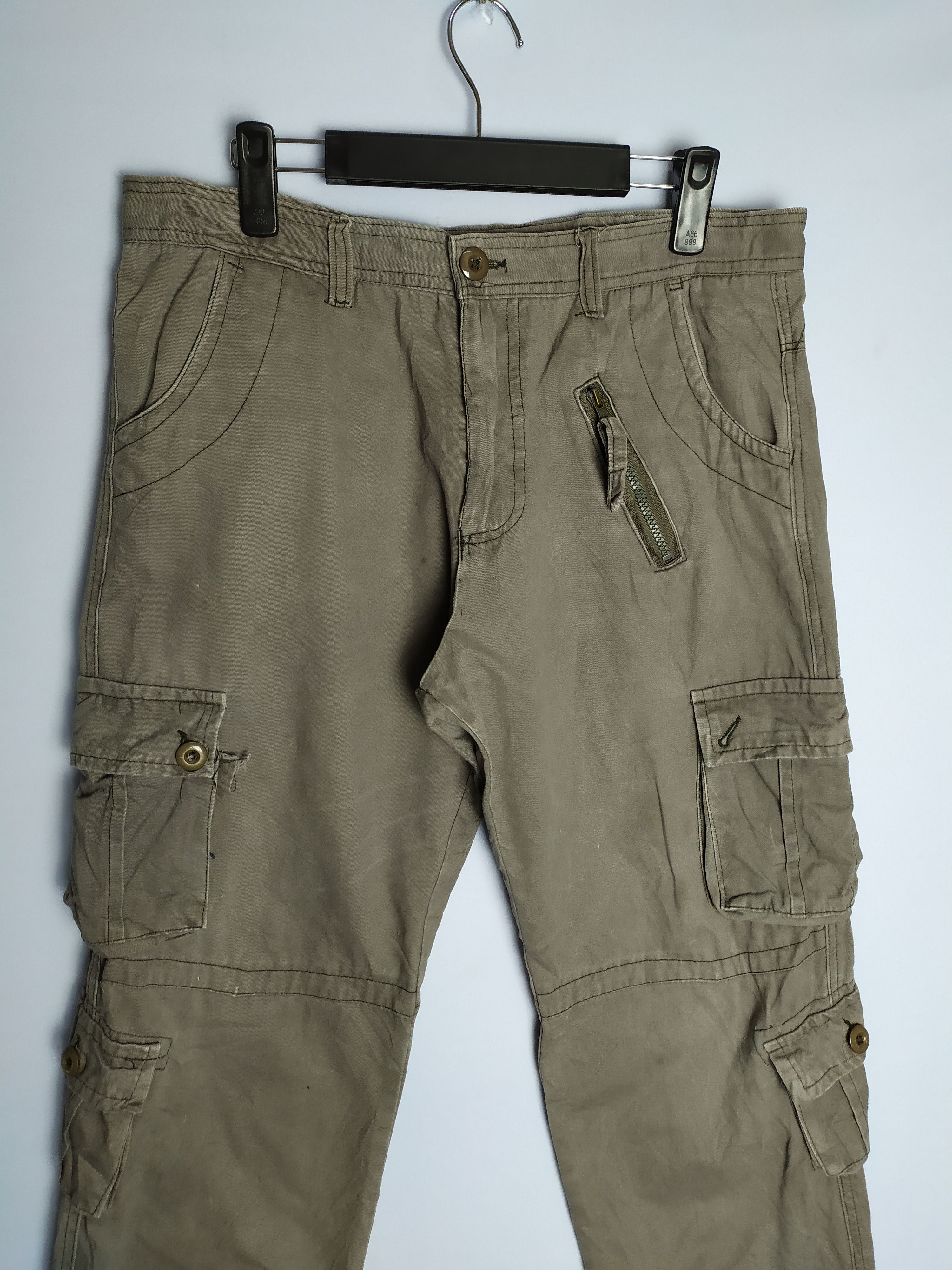 Japanese Brand × StraightFaded × Vintage 9 POCKET VINTAGE CARGO PANTS Size US 33 - 5 Thumbnail