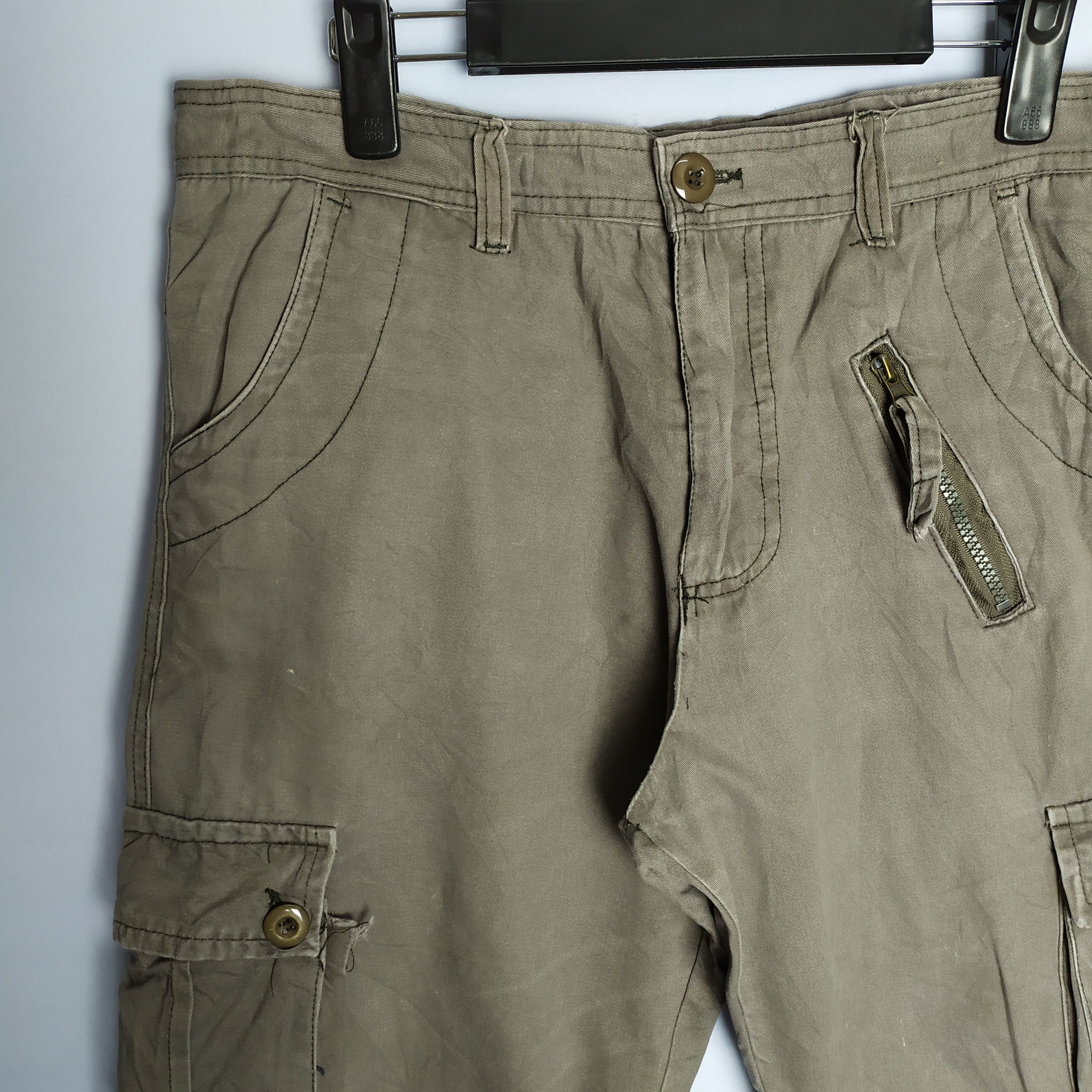Japanese Brand × StraightFaded × Vintage 9 POCKET VINTAGE CARGO PANTS Size US 33 - 4 Thumbnail