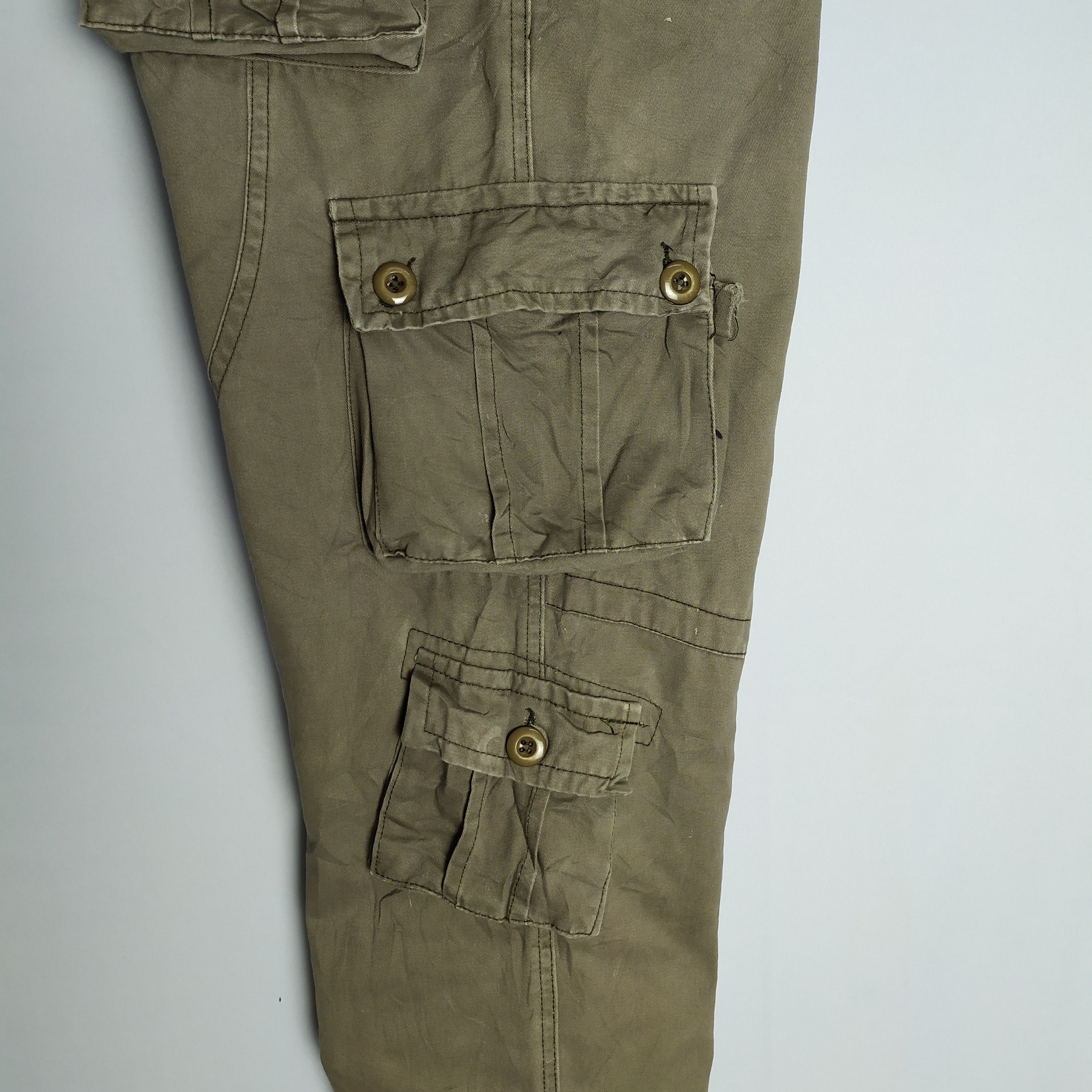 Japanese Brand × StraightFaded × Vintage 9 POCKET VINTAGE CARGO PANTS Size US 33 - 16 Thumbnail