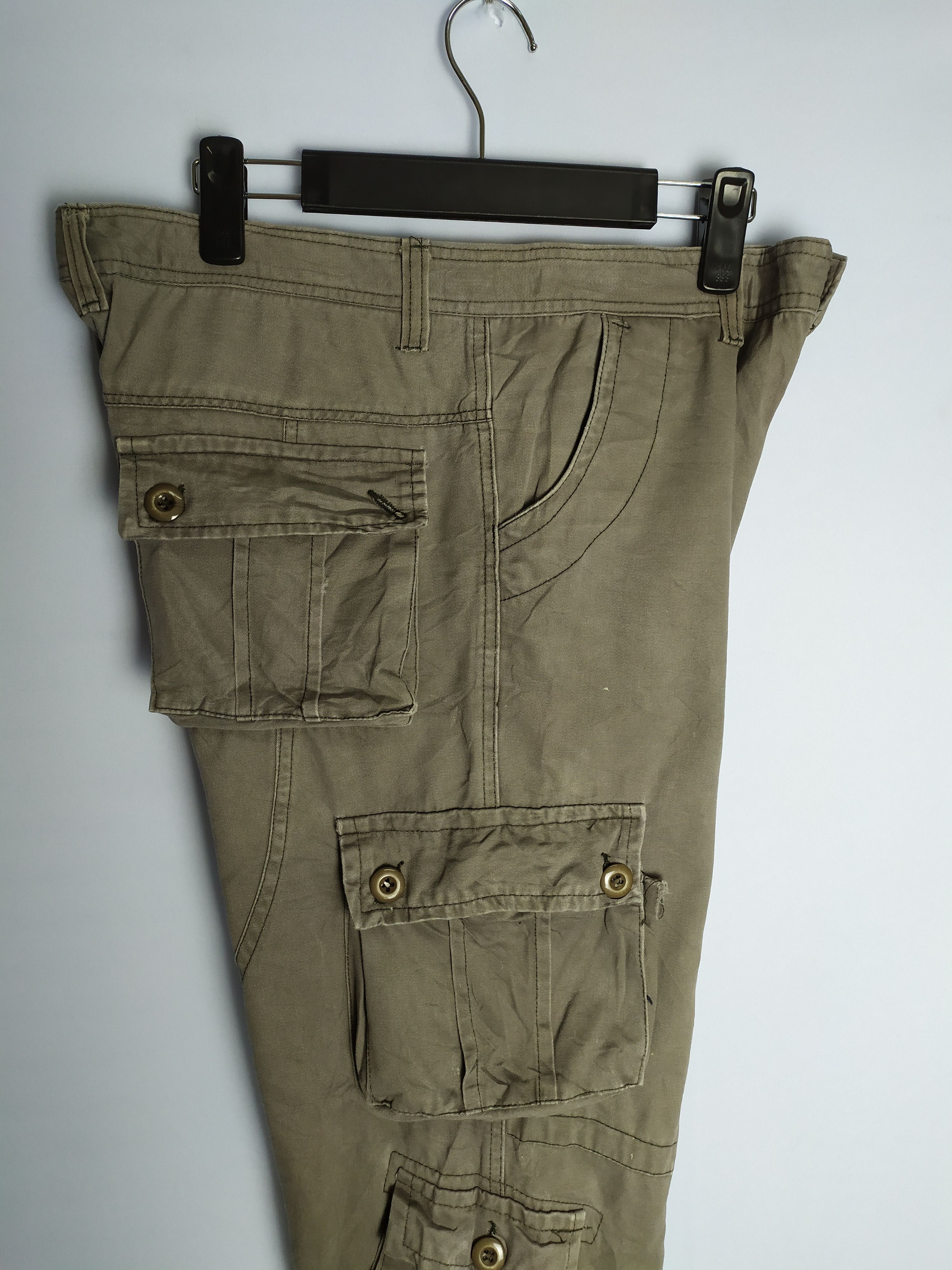 Japanese Brand × StraightFaded × Vintage 9 POCKET VINTAGE CARGO PANTS Size US 33 - 17 Thumbnail