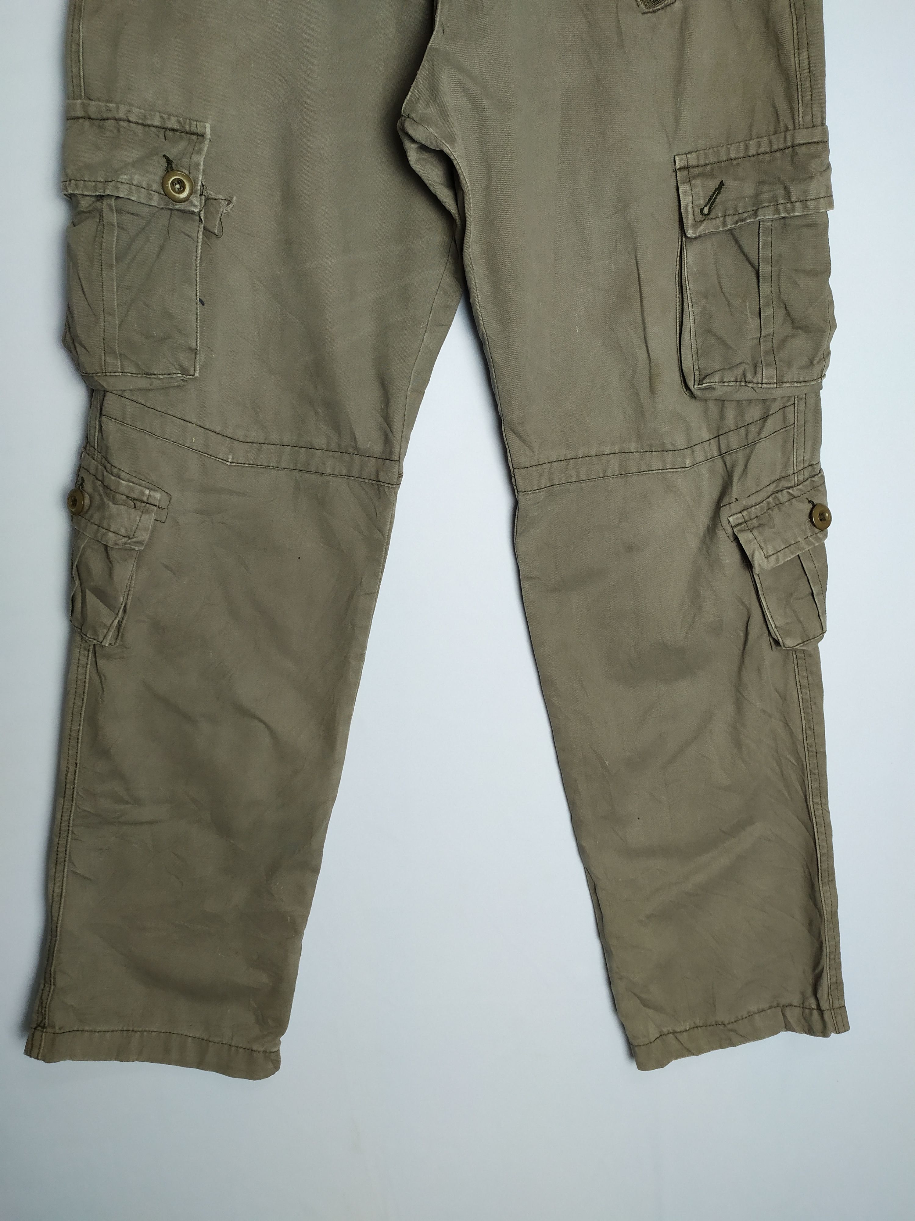 Japanese Brand × StraightFaded × Vintage 9 POCKET VINTAGE CARGO PANTS Size US 33 - 8 Thumbnail