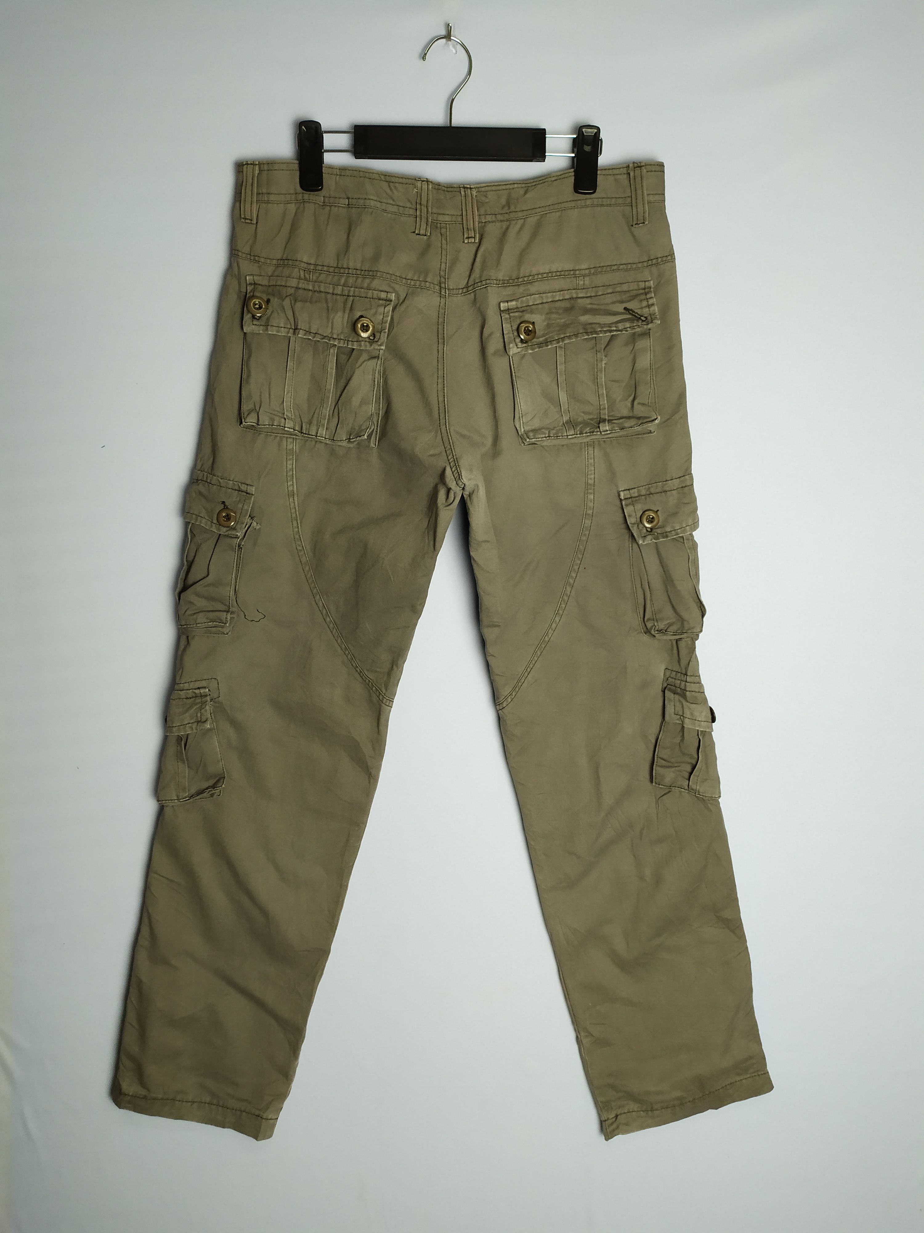 Japanese Brand × StraightFaded × Vintage 9 POCKET VINTAGE CARGO PANTS Size US 33 - 10 Thumbnail