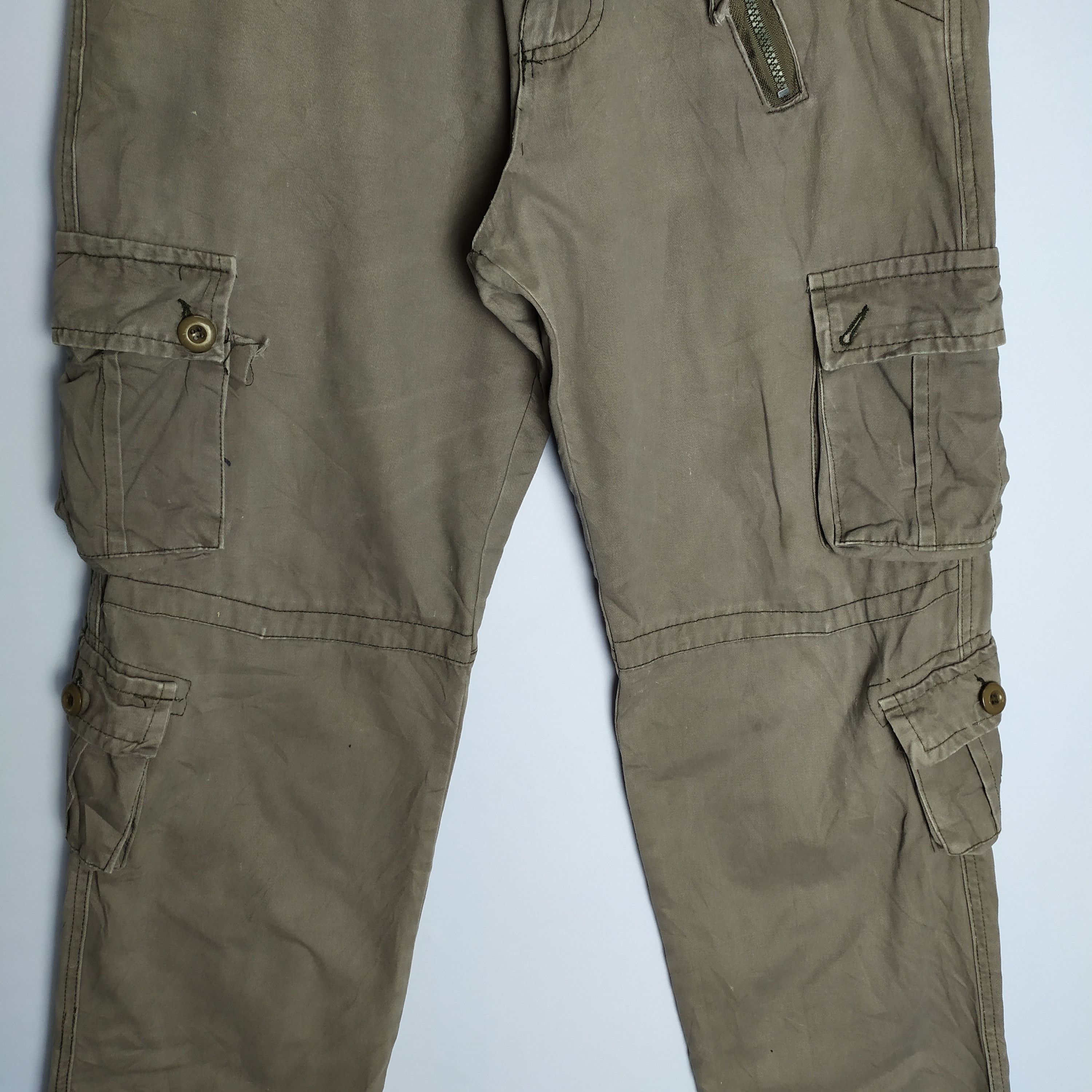 Japanese Brand × StraightFaded × Vintage 9 POCKET VINTAGE CARGO PANTS Size US 33 - 7 Thumbnail