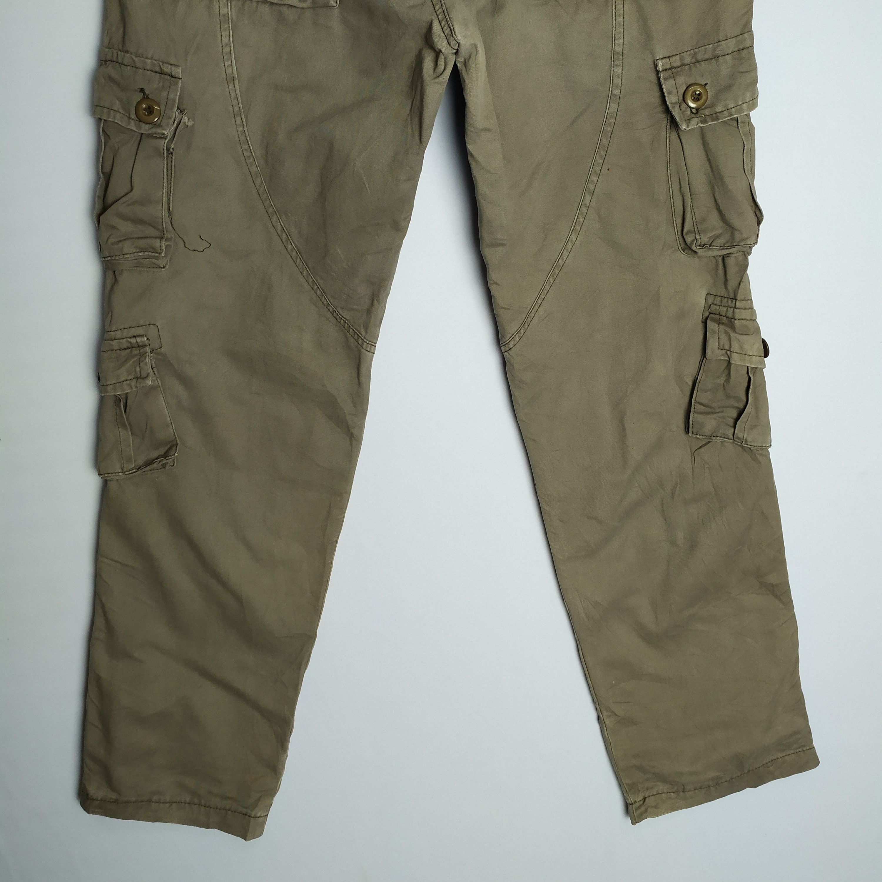 Japanese Brand × StraightFaded × Vintage 9 POCKET VINTAGE CARGO PANTS Size US 33 - 13 Thumbnail